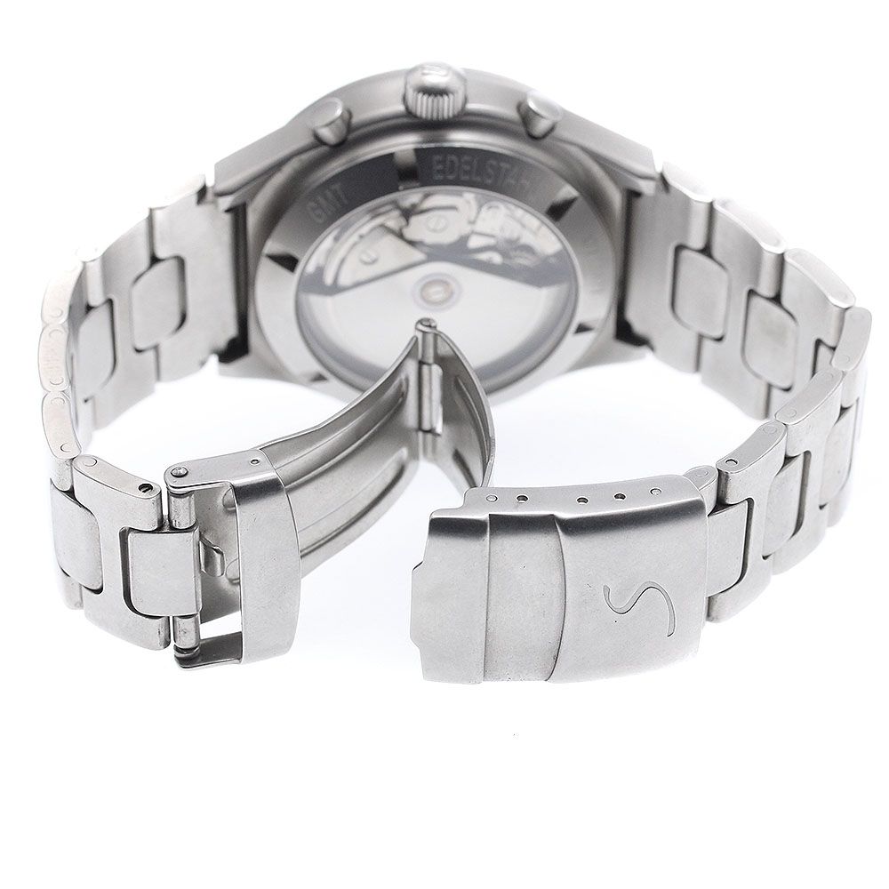  ジン Sinn 322 144 GMT クロノグラフ デイト 自動巻き メンズ _943081 グレー系 自動巻き時計 腕時計(アナログ)