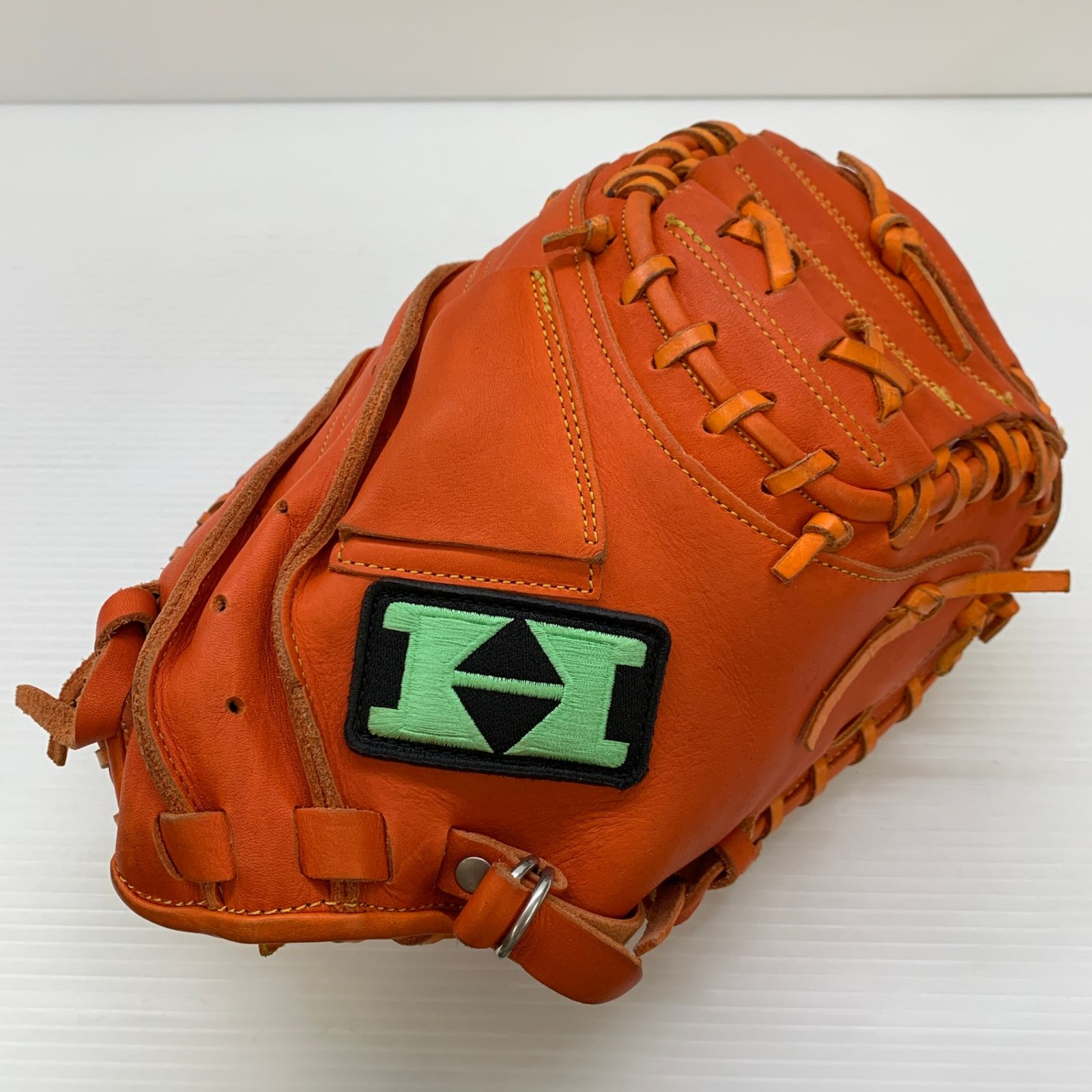 野球 ハイゴールド キャッチャーミット 一般軟式用 右投げ カラーオレンジ