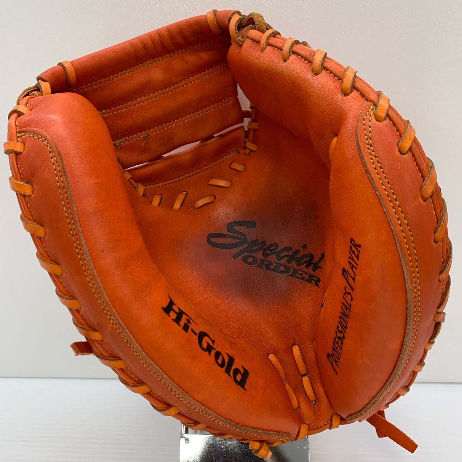 ハイゴールド キャッチャーミット 一般軟式用 右投げ カラーオレンジ