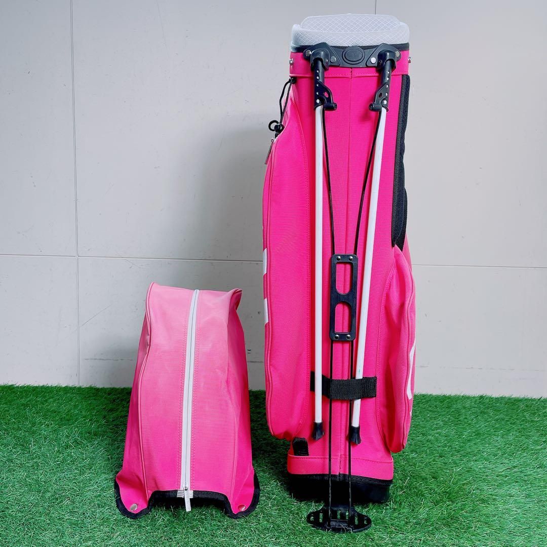  ゴルフ キャディバッグ スタンド型 23区GOLF 9型 6分割 ピンク 可愛い D2696 ゴルフランキング ゴルフバッグ キャディバッグ ゴルフ
