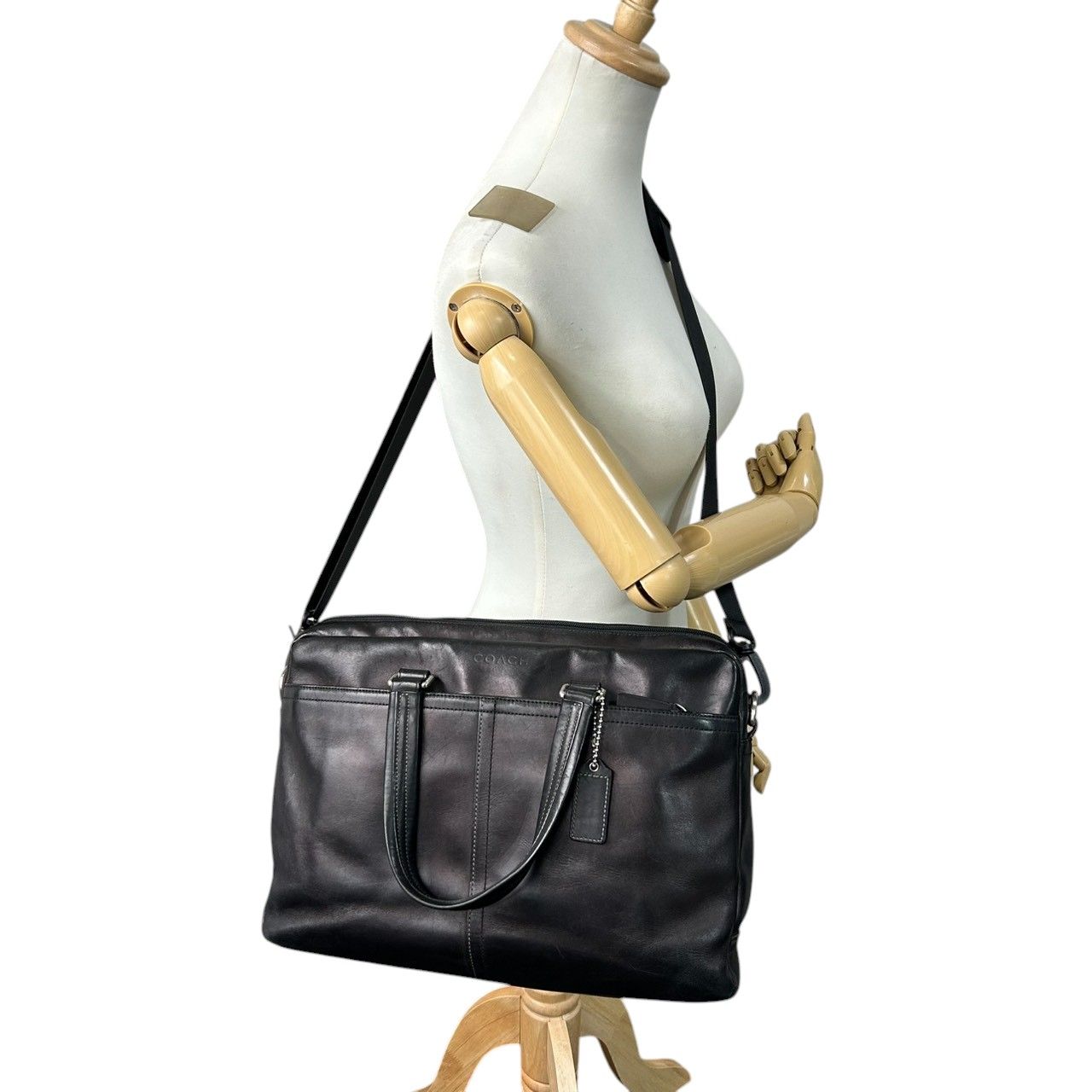 極 美品】コーチ COACH ビジネスバッグ ブリーフケース 2WAY 
