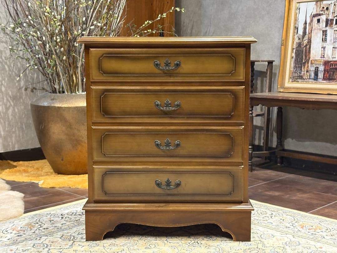 karimoku カリモク オールドチェスト 引出し4段 ビンテージ IG - メルカリ