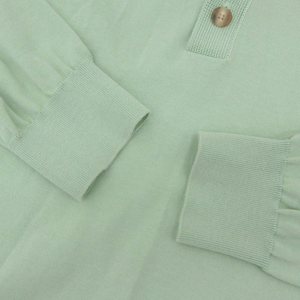 美品 24SS CABaN キャバン 長袖 コットン ニットポロシャツ 59-02-14