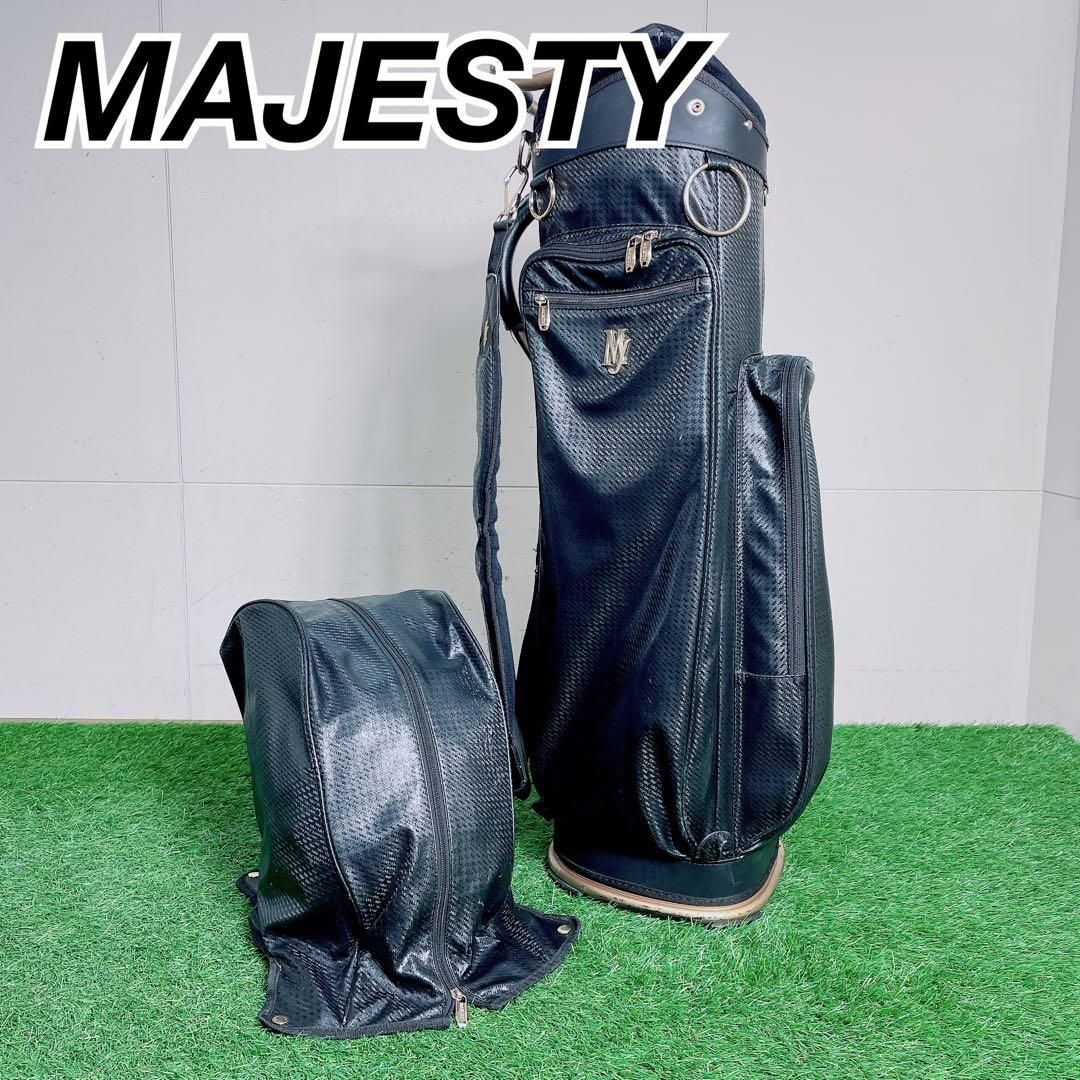 ゴルフ キャディバッグ MAJESTY マジェスティ 9型 5分割 黒 D2681