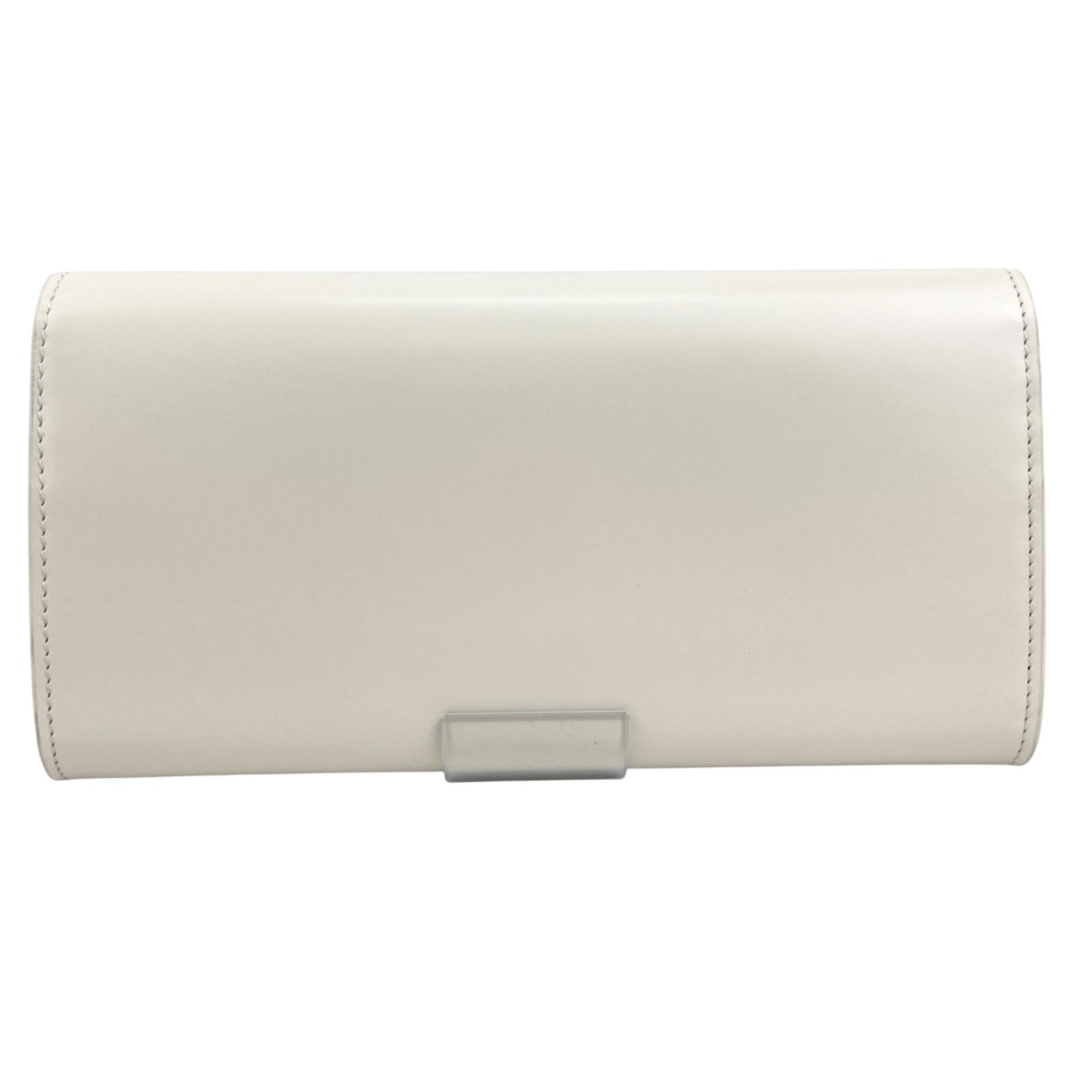 新品・未使用】 JILSANDER ジルサンダー ロゴ刻印 レザー フラップ 長 