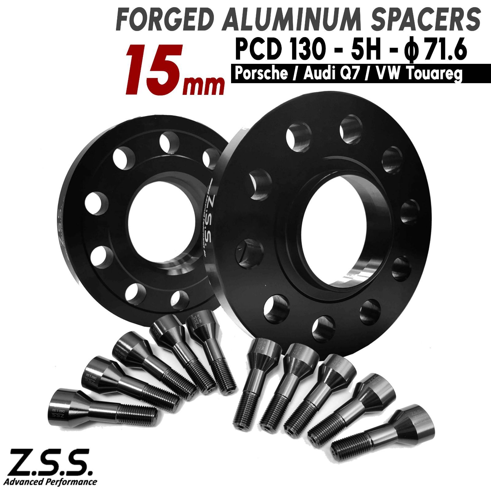 Z.S.S. AP 【チタン風ボルト付き】 15mm PCD130 5穴 5x130 71.6φ