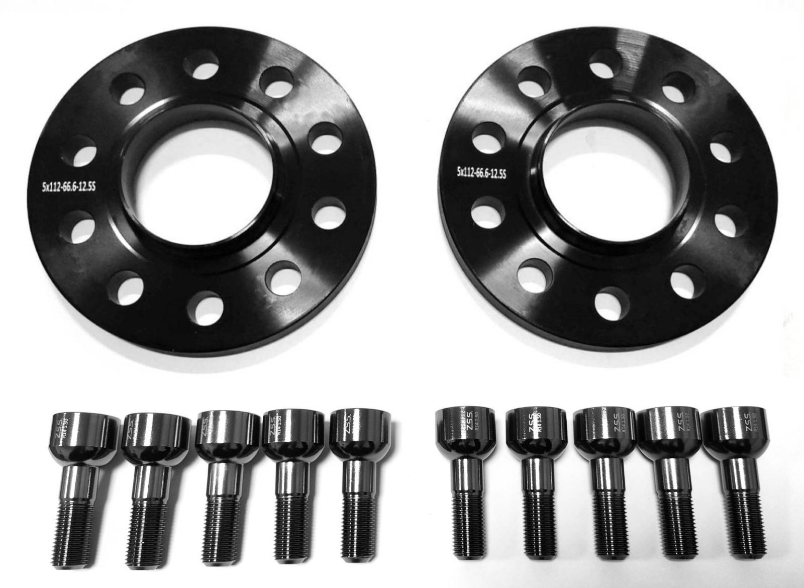 Z.S.S. AP 【チタン風ボルト付き】 12mm PCD112 5穴 5x112 ハブ径 66.6 
