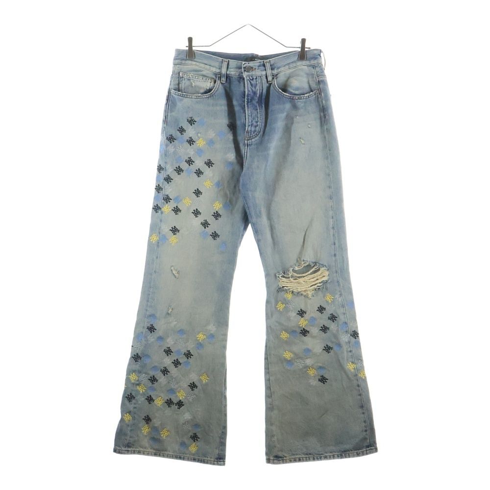 AMIRI (アミリ) 25SS MA QUAD EMBROIDERED FLARE / IND ロゴ刺繍 