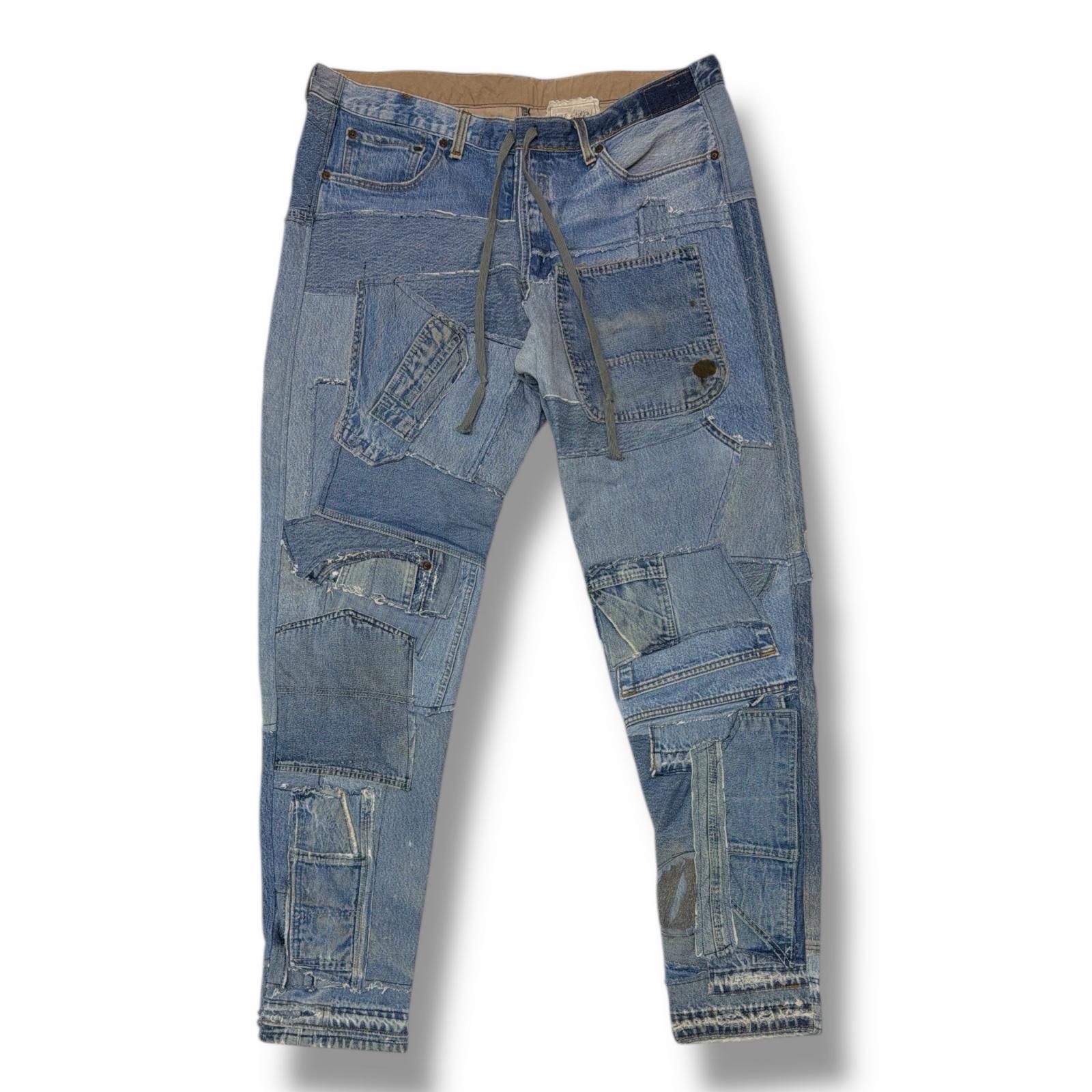 Greg Lauren MIXED DENIM ミックスデニムパンツ ジーンズ グレッグ