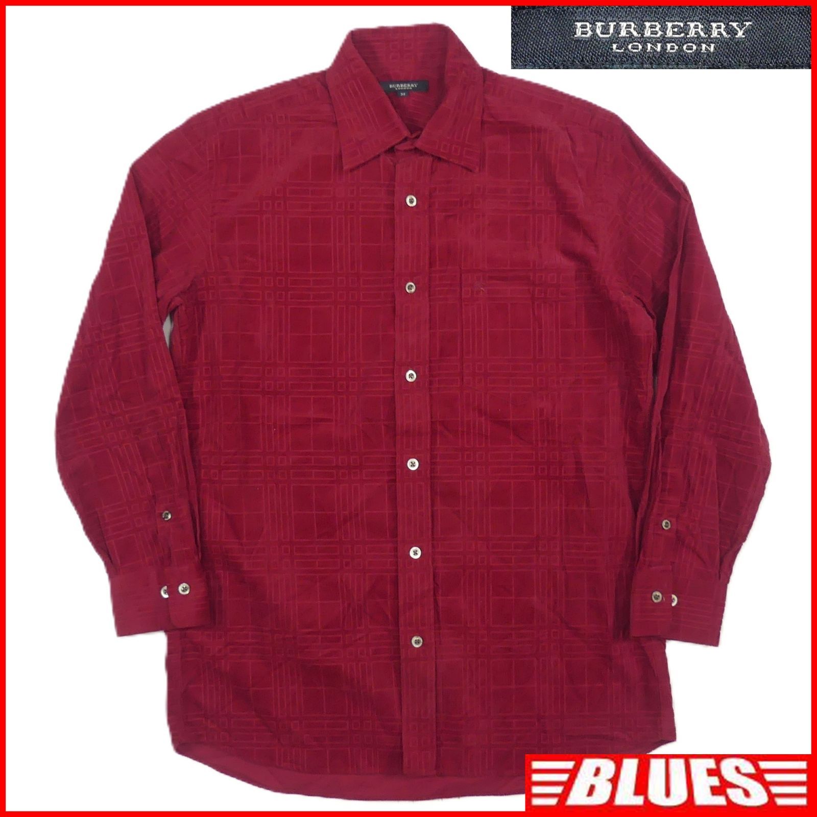 BURBERRYバーバリー コーデュロイシャツ M 古着 メンズ 長袖 コットン 