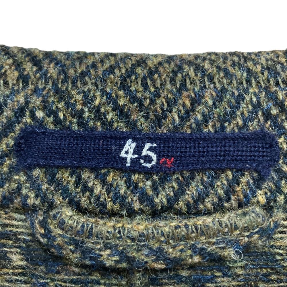 美品 45R フォーティファイブアール 千鳥格子 ヘリンボーン ツイード 