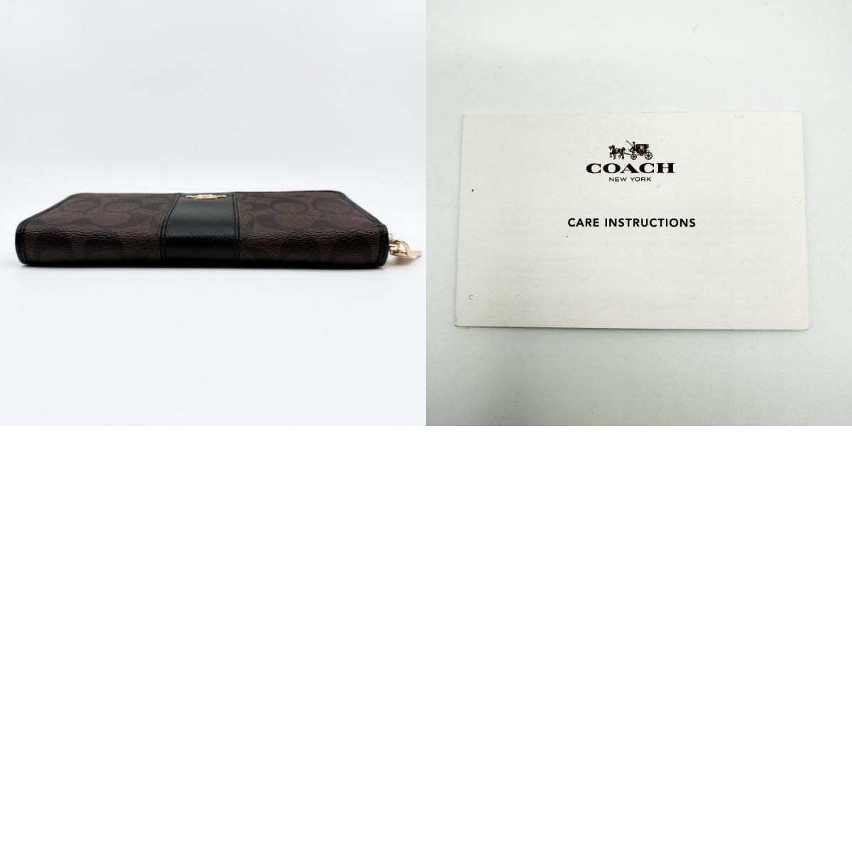 COACH（コーチ）シグネチャー ラウンドファスナー長財布 54630 PVC 