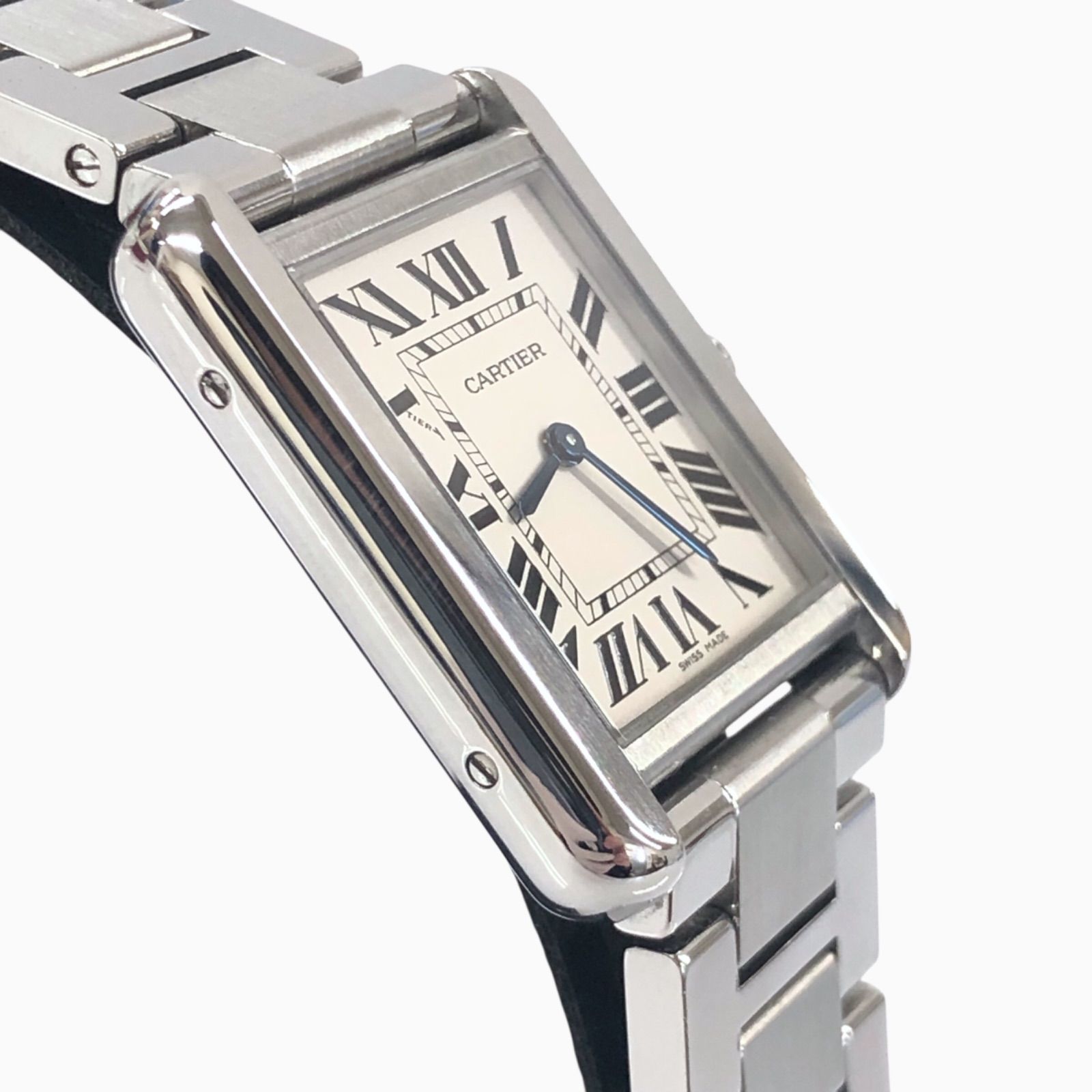美品 カルティエ タンクソロ W5200013 774629SX クオーツ 時計 Cartier - 美品 カルティエ タンクソロ W5200013 774629SX クオーツ