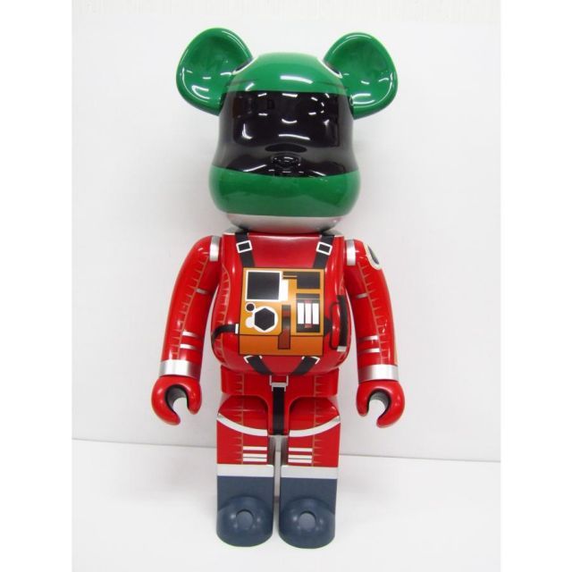 メディコムトイ BE@RBRICK ベアブリック SPACE SUIT GREEN HELMET u0026amp; ORANGE SUIT Ver. 1000％ フィギュア AC26817