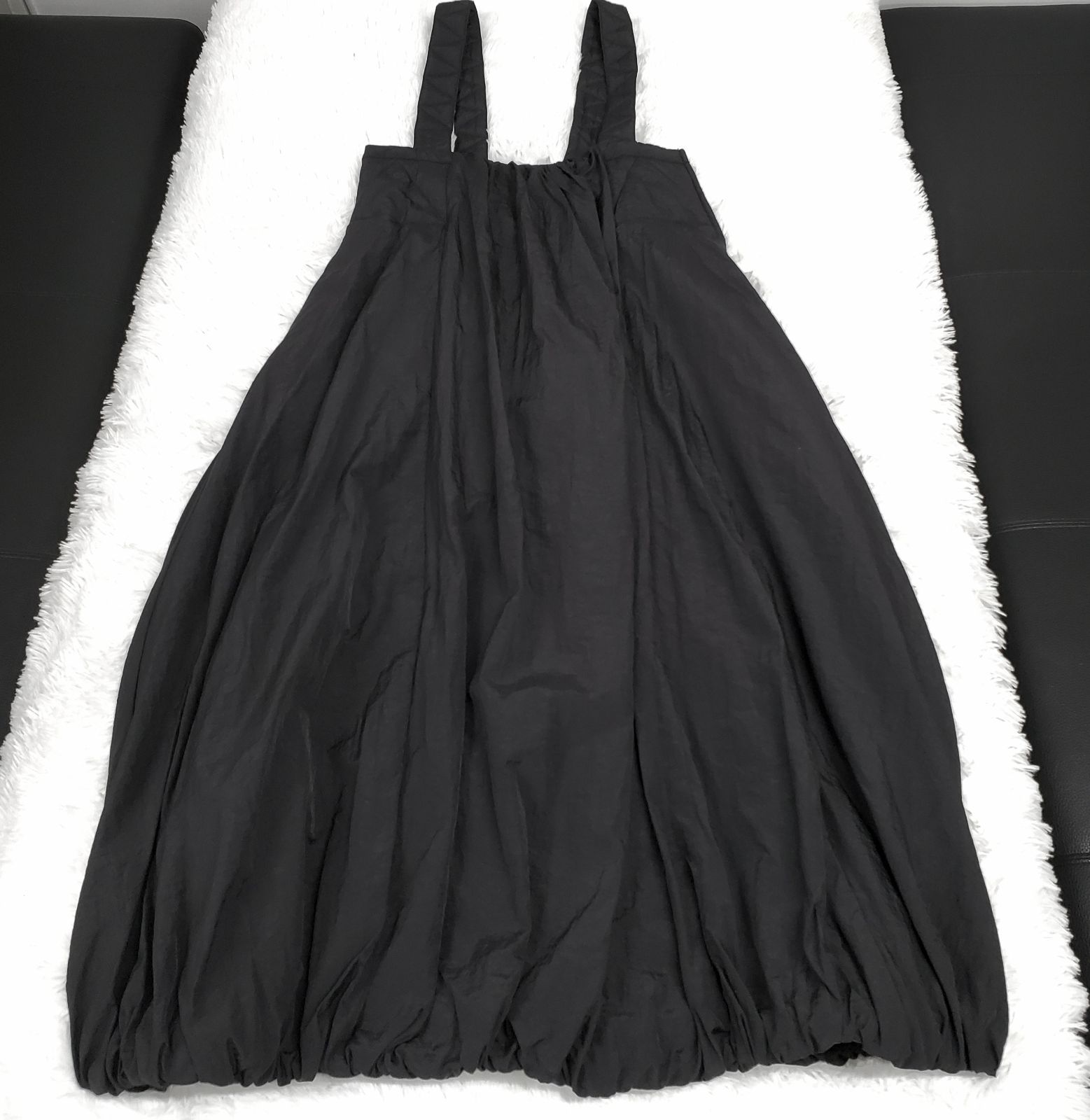 OMMO】QUILTING BALLOON OP キルティング バルーンワンピース ブラック