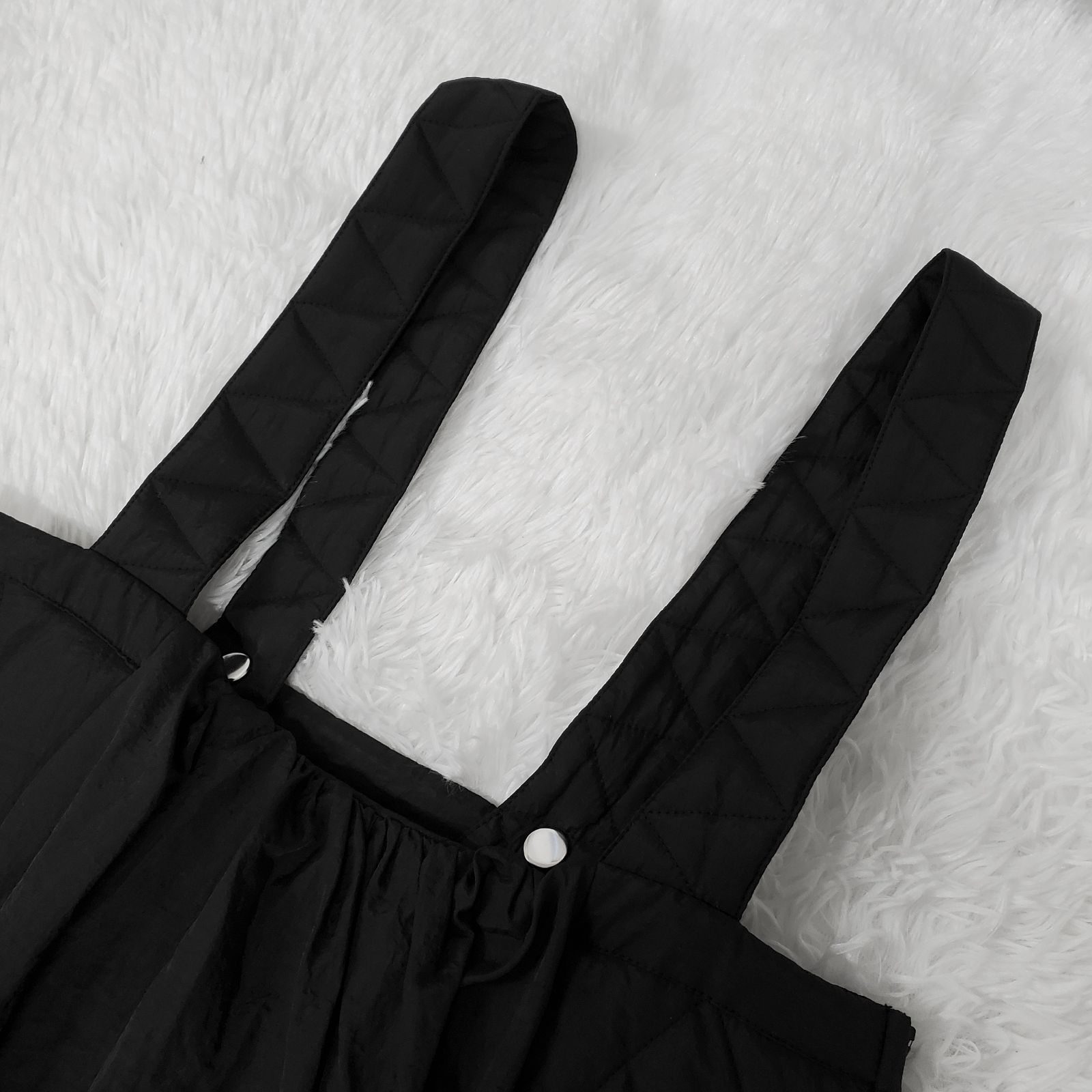 OMMO】QUILTING BALLOON OP キルティング バルーンワンピース ブラック