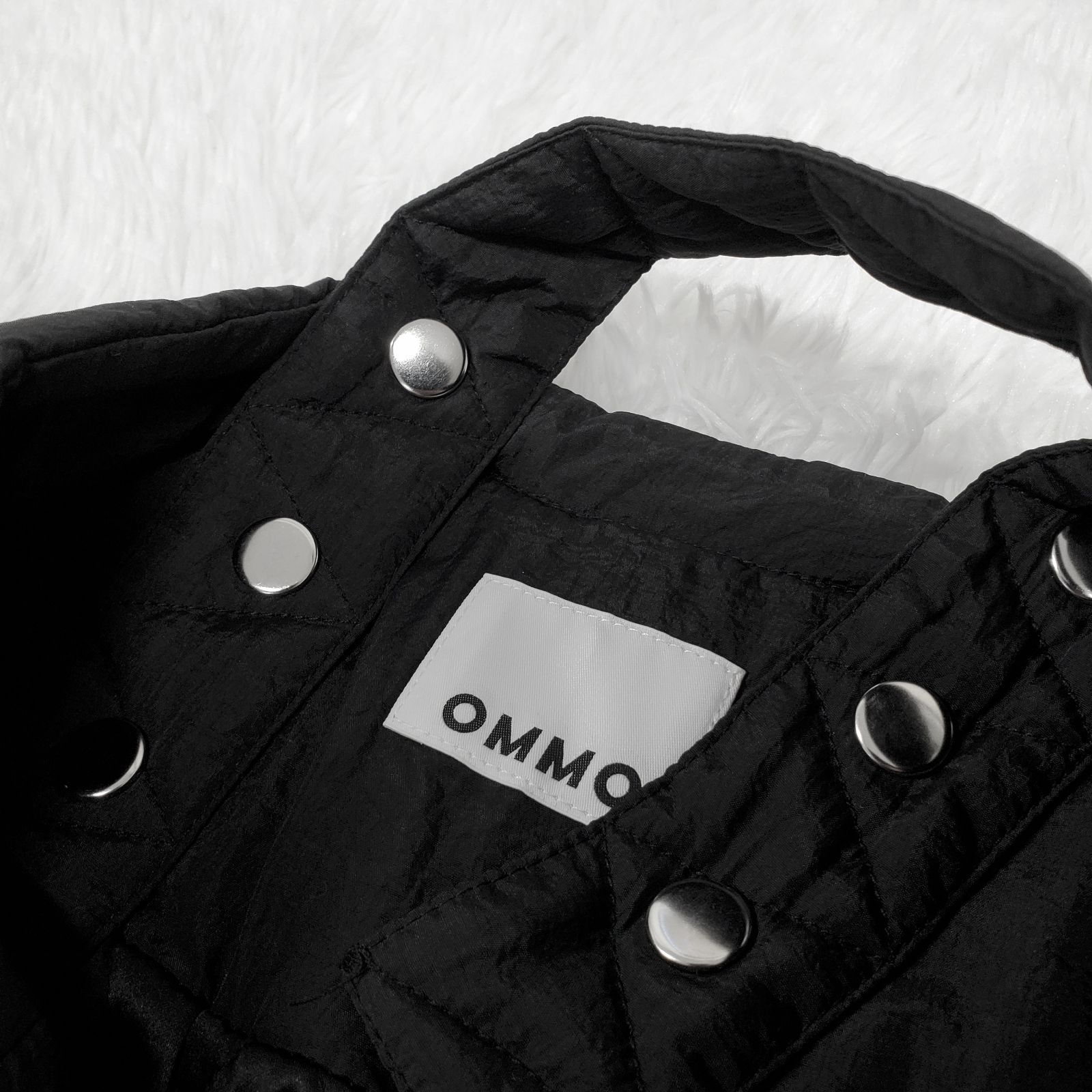 OMMO】QUILTING BALLOON OP キルティング バルーンワンピース ブラック