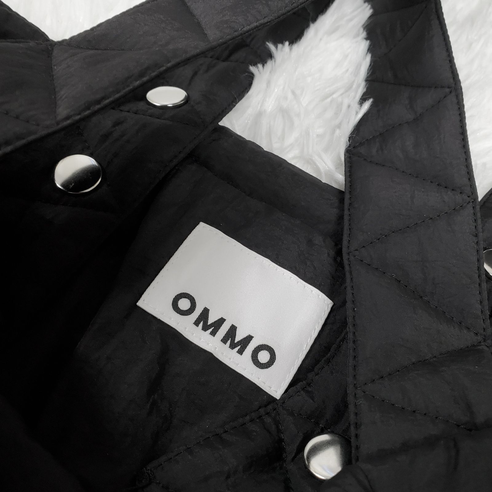 OMMO】QUILTING BALLOON OP キルティング バルーンワンピース ブラック