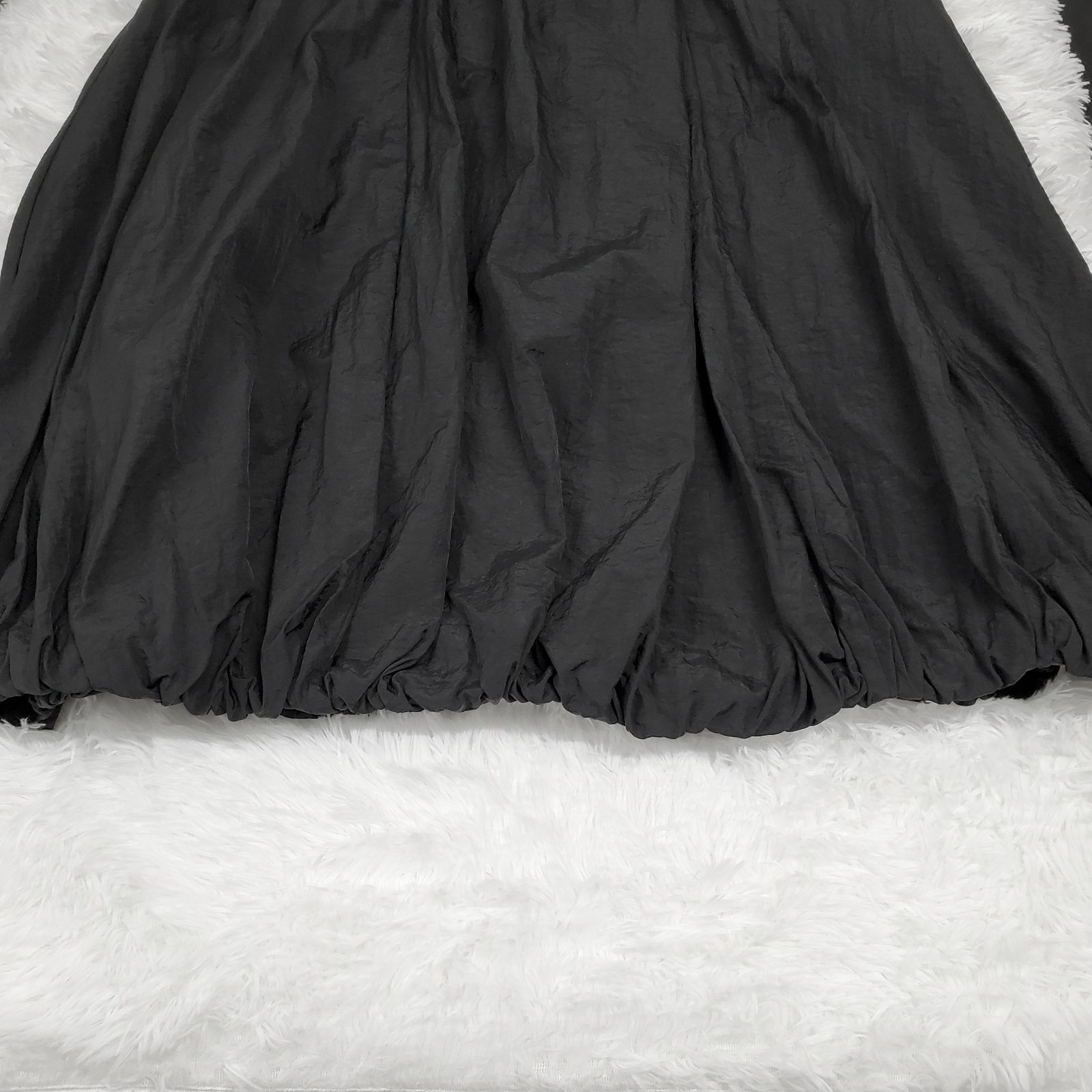 OMMO】QUILTING BALLOON OP キルティング バルーンワンピース ブラック