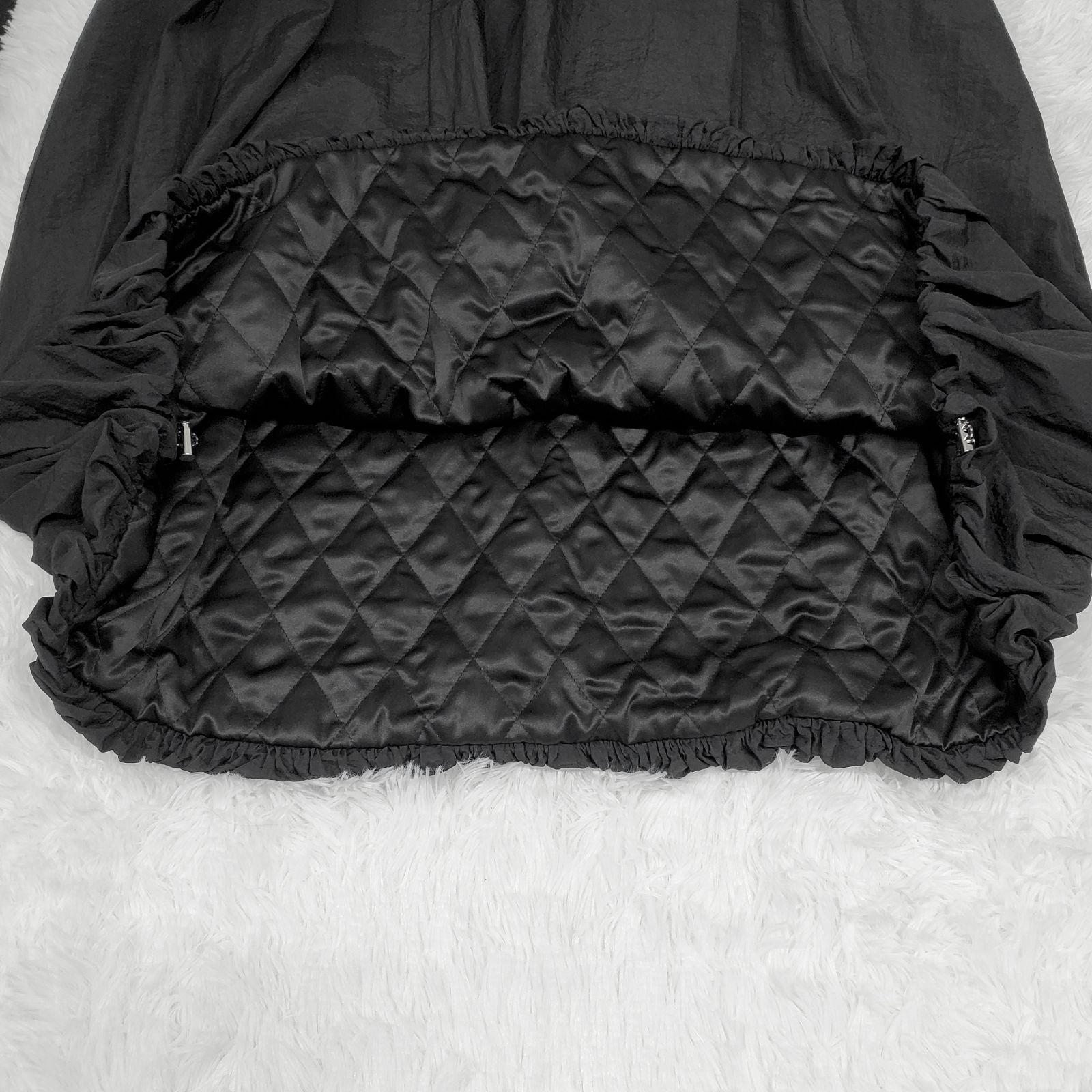 OMMO】QUILTING BALLOON OP キルティング バルーンワンピース ブラック