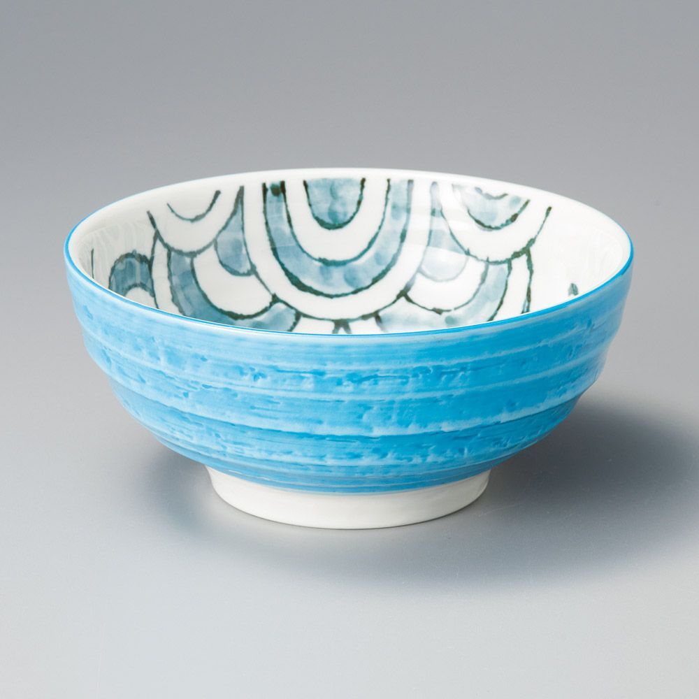 めで鯛6.0麺鉢（盛鉢）青 - メルカリ