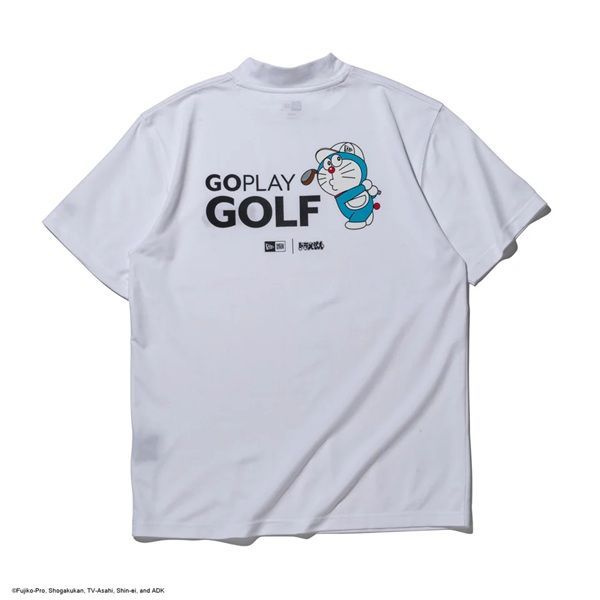 ニューエラ ゴルフ 半袖 鹿の子 ミッドネック Tシャツ ドラえもん