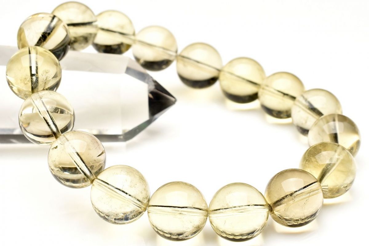 1点物】希少◇魔晶宙斯 ゼウスクォーツ(スモーキーシトリン) 12.5mm