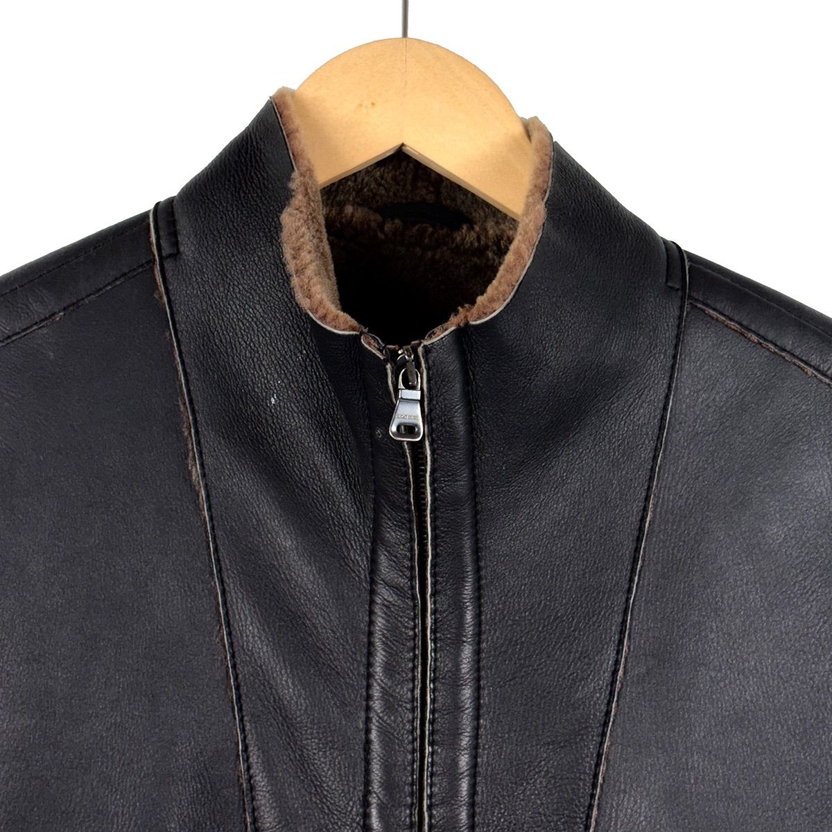 HUGO BOSS】ヒューゴボス ラムレザー ジャケット ブラック 黒 メンズ