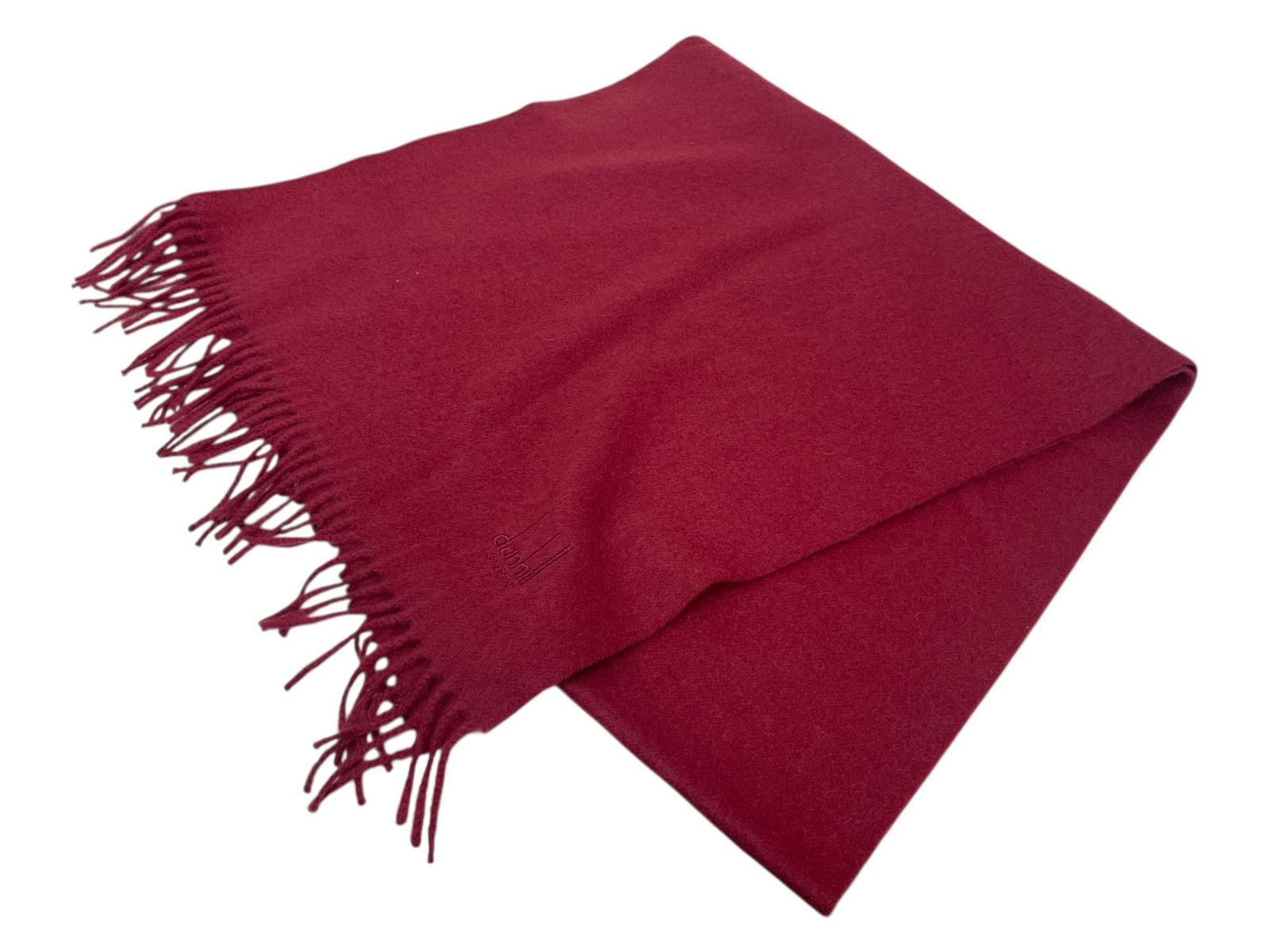 dunhill (ダンヒル) ロゴ マフラー カシミヤ100％ スコットランド製