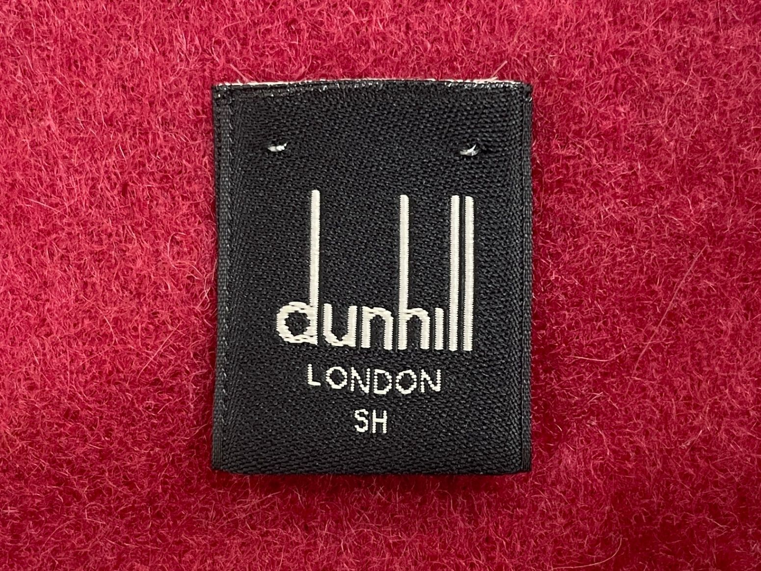 dunhill (ダンヒル) ロゴ マフラー カシミヤ100％ スコットランド製