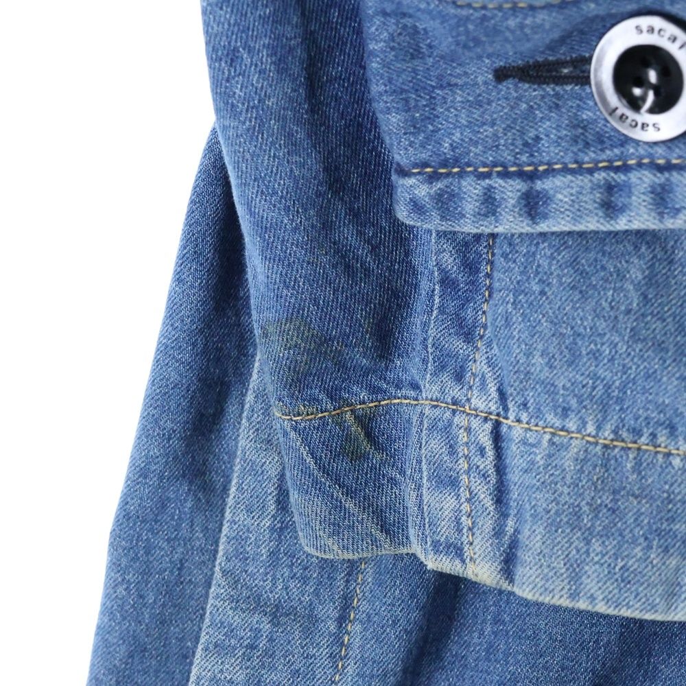 Sacai (サカイ) 23SS ドッキング デニム ミリタリーロングコート 23ー