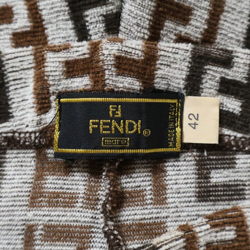 FENDI (フェンディ) ズッカ柄 ショートパンツ レディース ブラウン