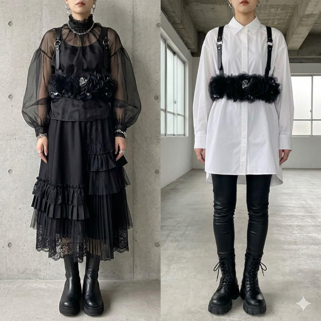 Barely used Noir kei ninomiya harness M - メルカリ