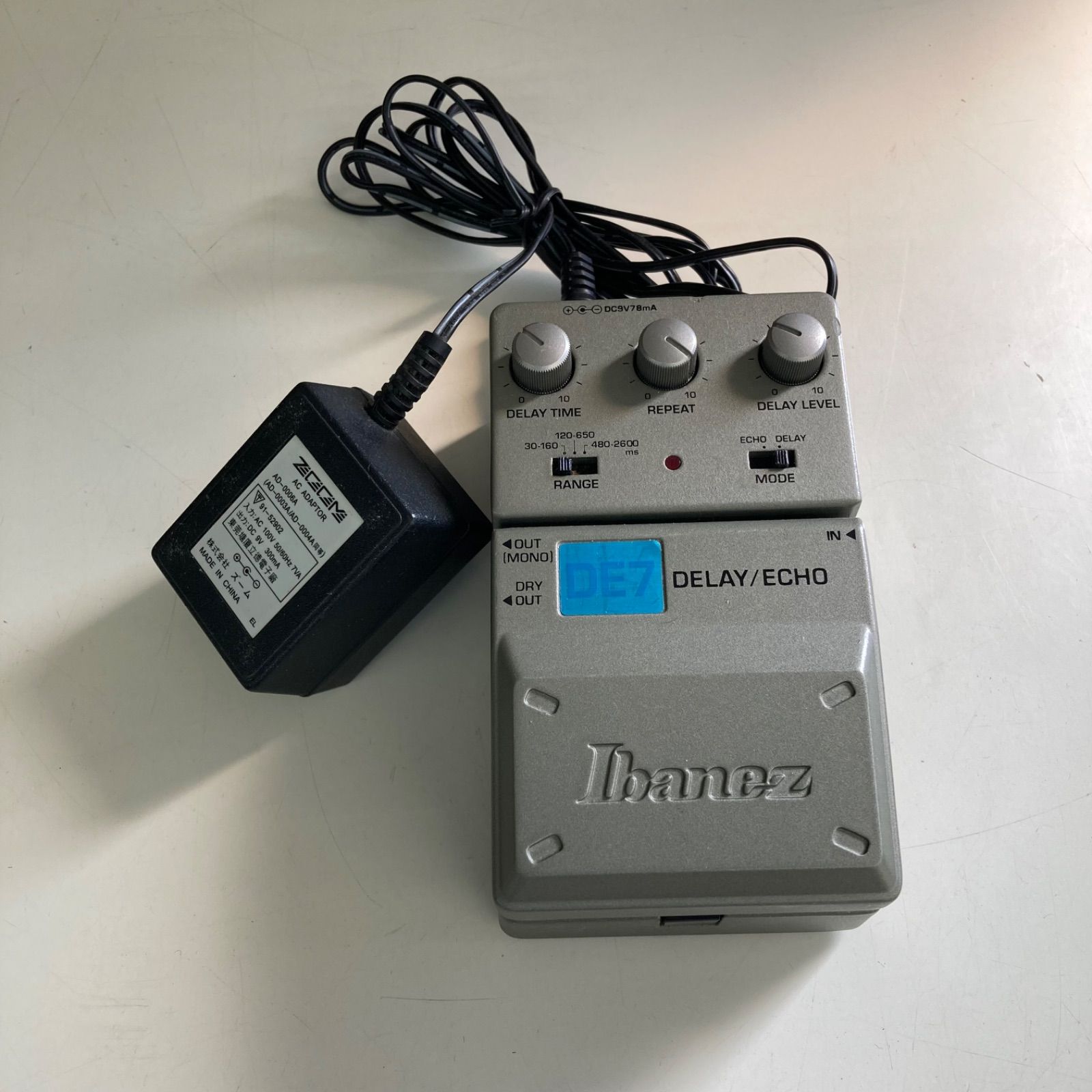 Ibanez アイバニーズ ディレイ/エコーエフェクター DE7 動作確認済