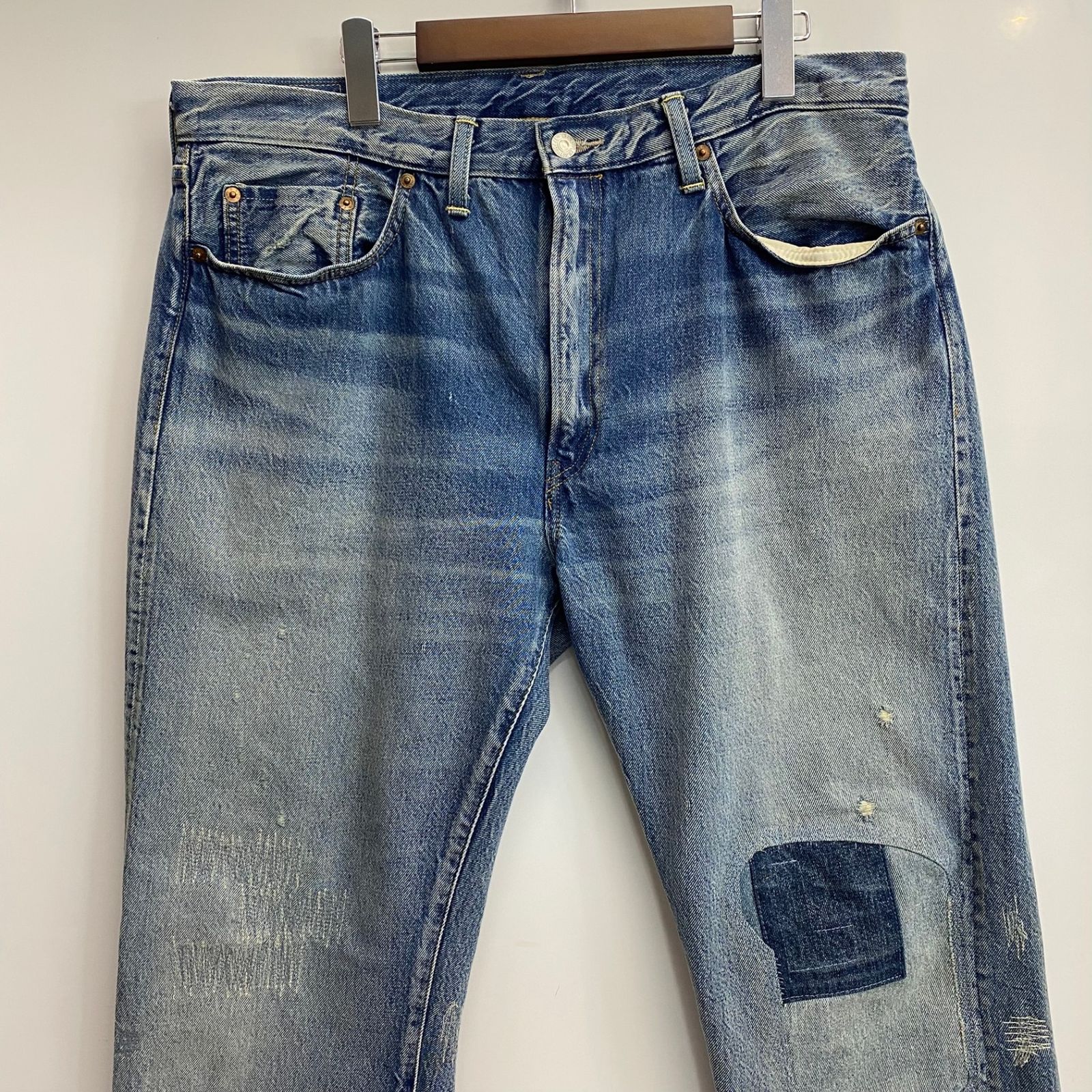リーバイス Levi's LVC 501ZXX 1954モデル 赤耳 リペア加工 デニム