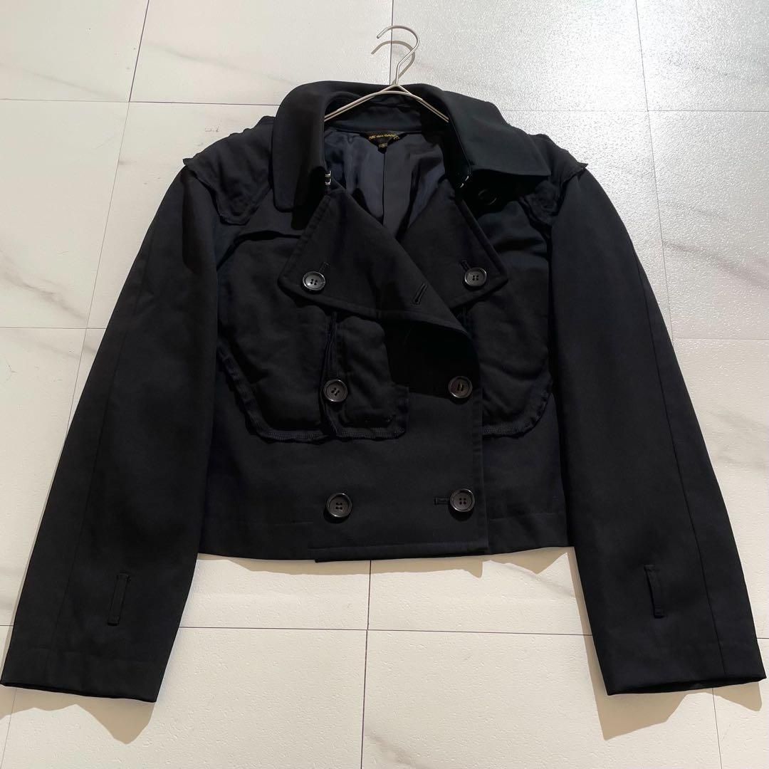 tricot COMME des GARÇONS AD2010 ショートトレンチ COMME des GARCONS short trench coat wool - メルカリ