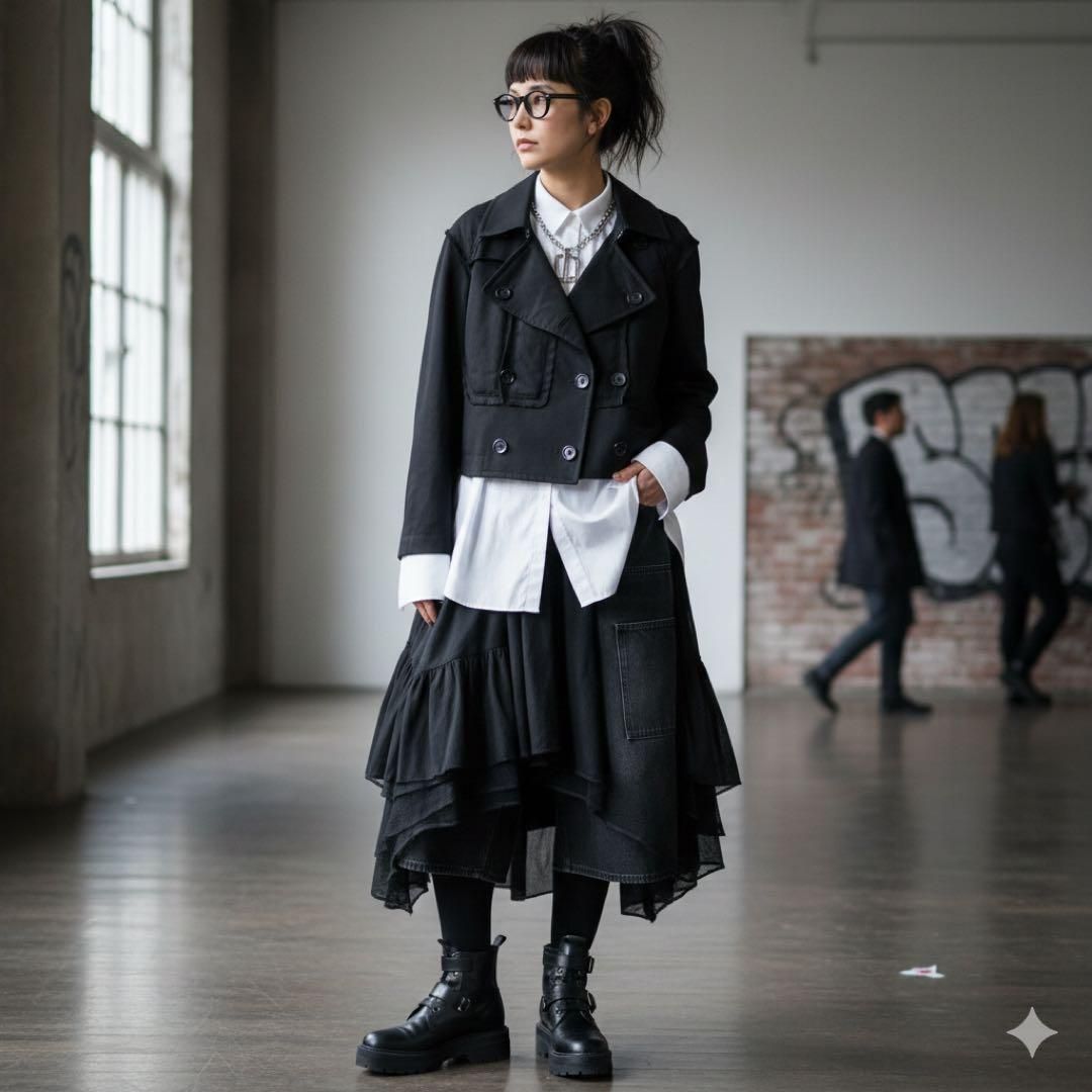 COMME des GARCONS short trench coat wool - メルカリ