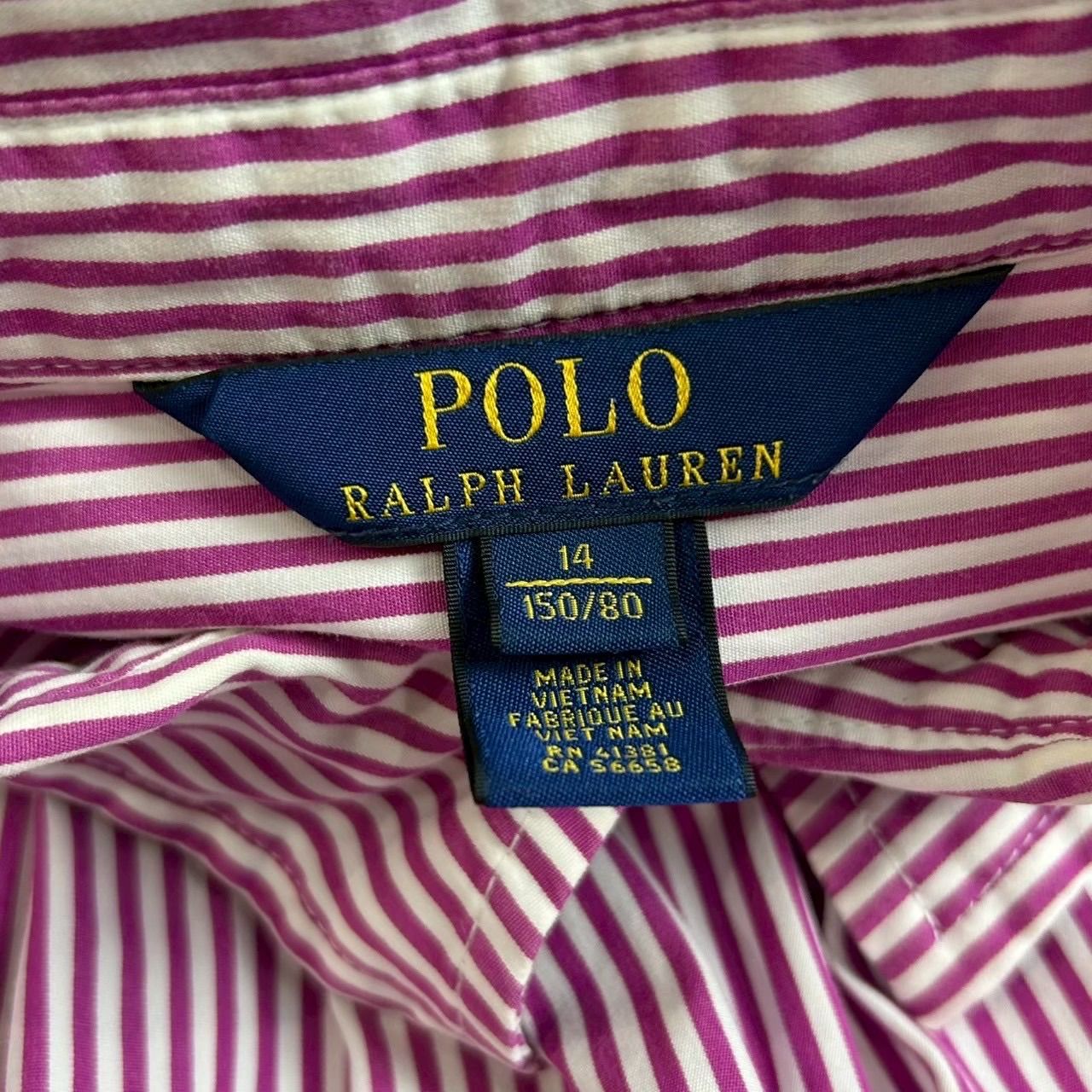 POLO RALPH LAUREN ポロラルフローレン 長袖 シャツワンピース 