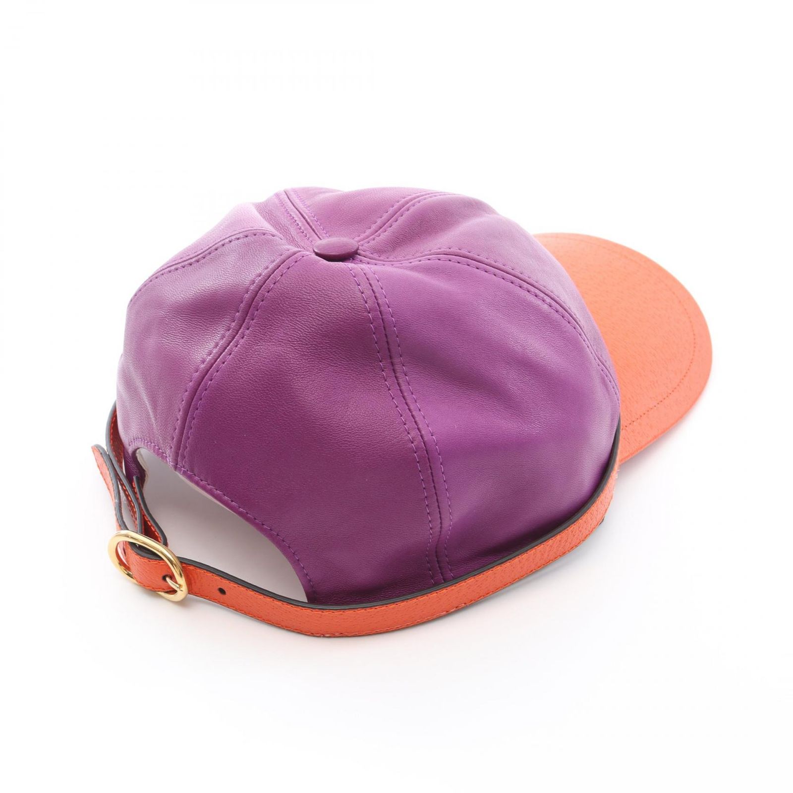 グッチキャップ美品 グッチ GUCCI キャップ バイカラー 728964 レザー キャップ メンズ 未