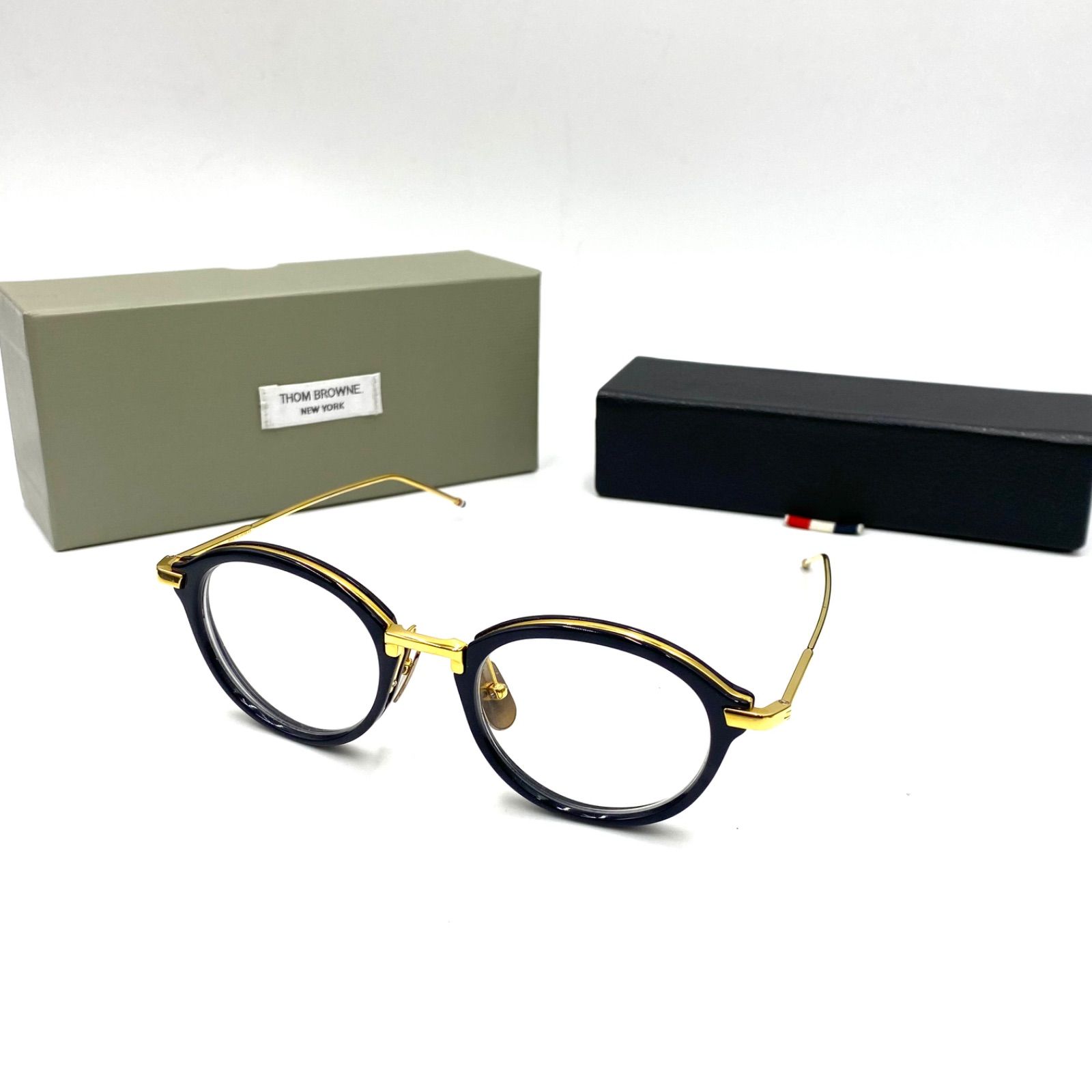 代表的モデル！ THOM BROWN トムブラウン TB-011 49□21 めがね メガネ 
