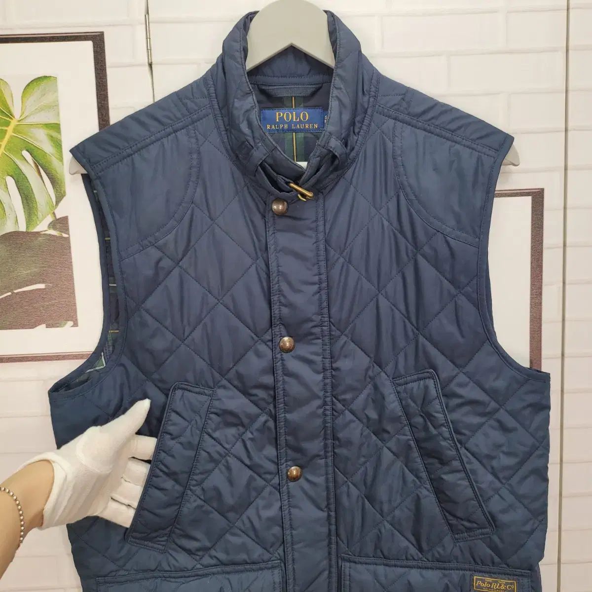 Polo Ralph Lauren ネイビー キルティングベストsizeXS 中古・古着通販