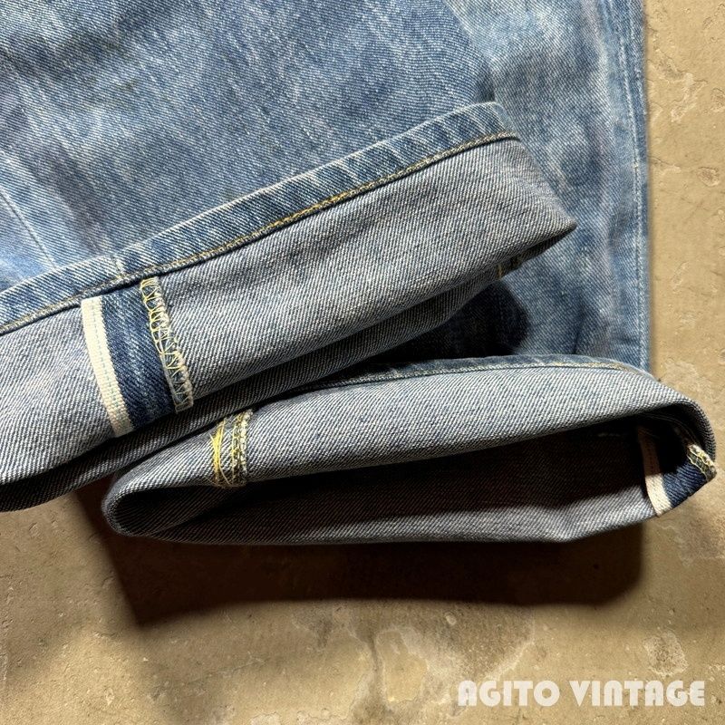 70's Lee RIDERS 200B デニムパンツ ボタンフライ サイド黒タグ 片耳