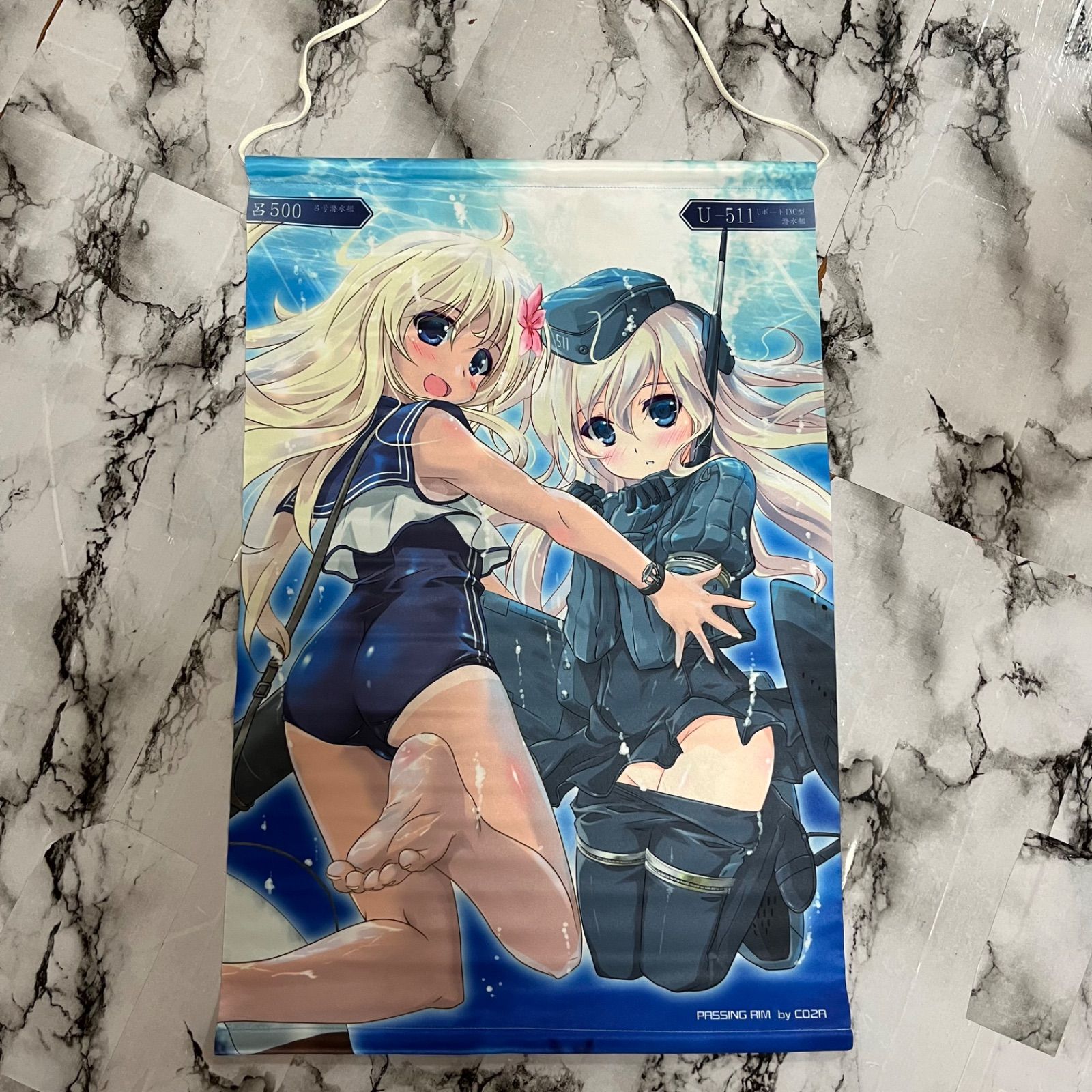 艦隊これくしょん 艦これ ゆーちゃん ろーちゃん タペストリー 呂500 U