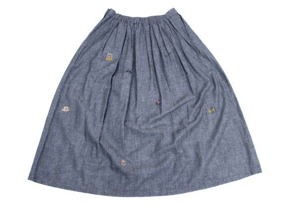 マドモアゼルノンノンMademoiselle NON NON インディゴ染めコットン