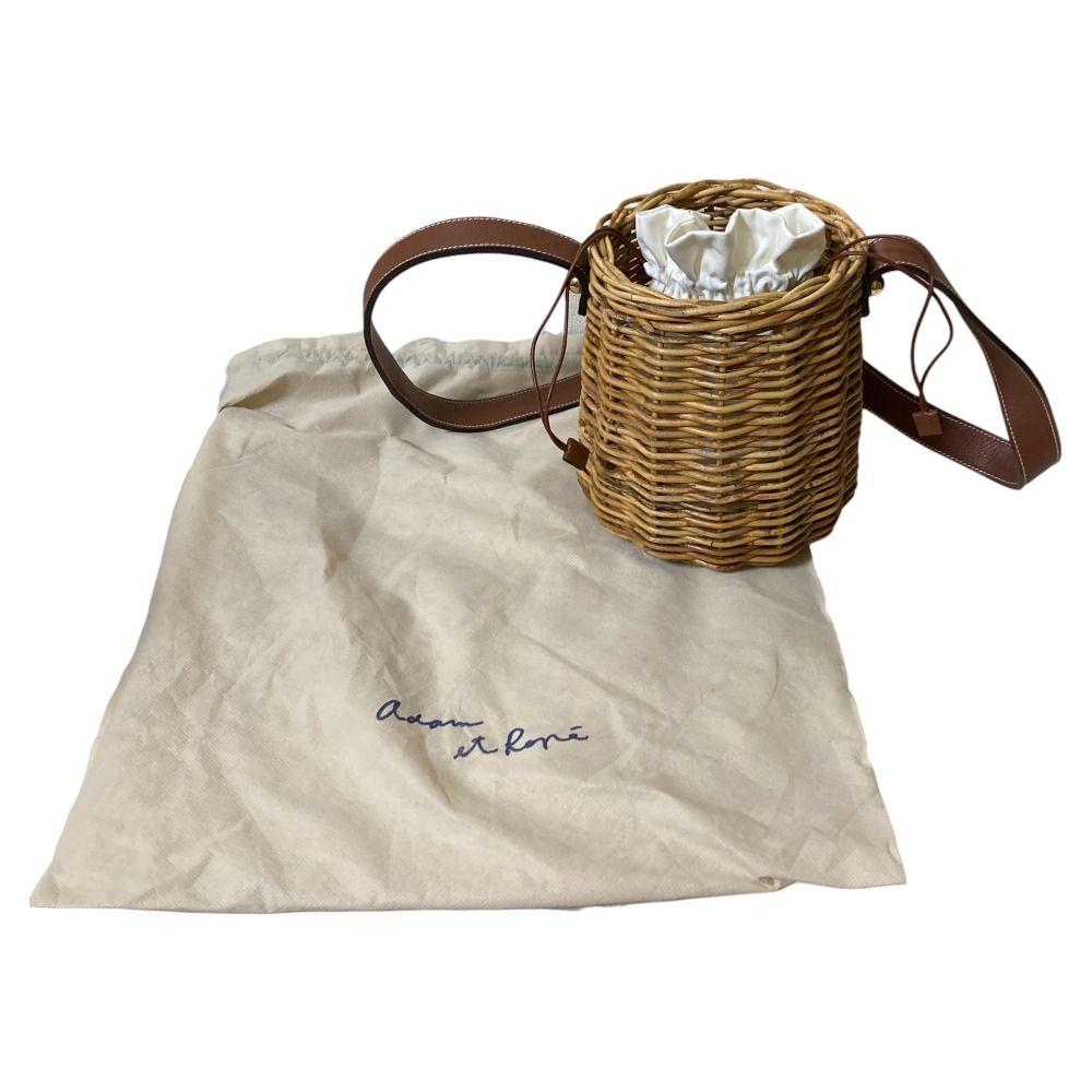 美品 Manimaris マニマリス ショルダー かごバッグ ナチュラル