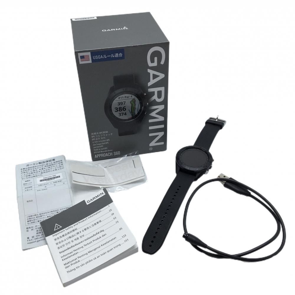 美品】ガーミン ゴルフウォッチ 黒 APPROACH S60 GPS 通電確認済
