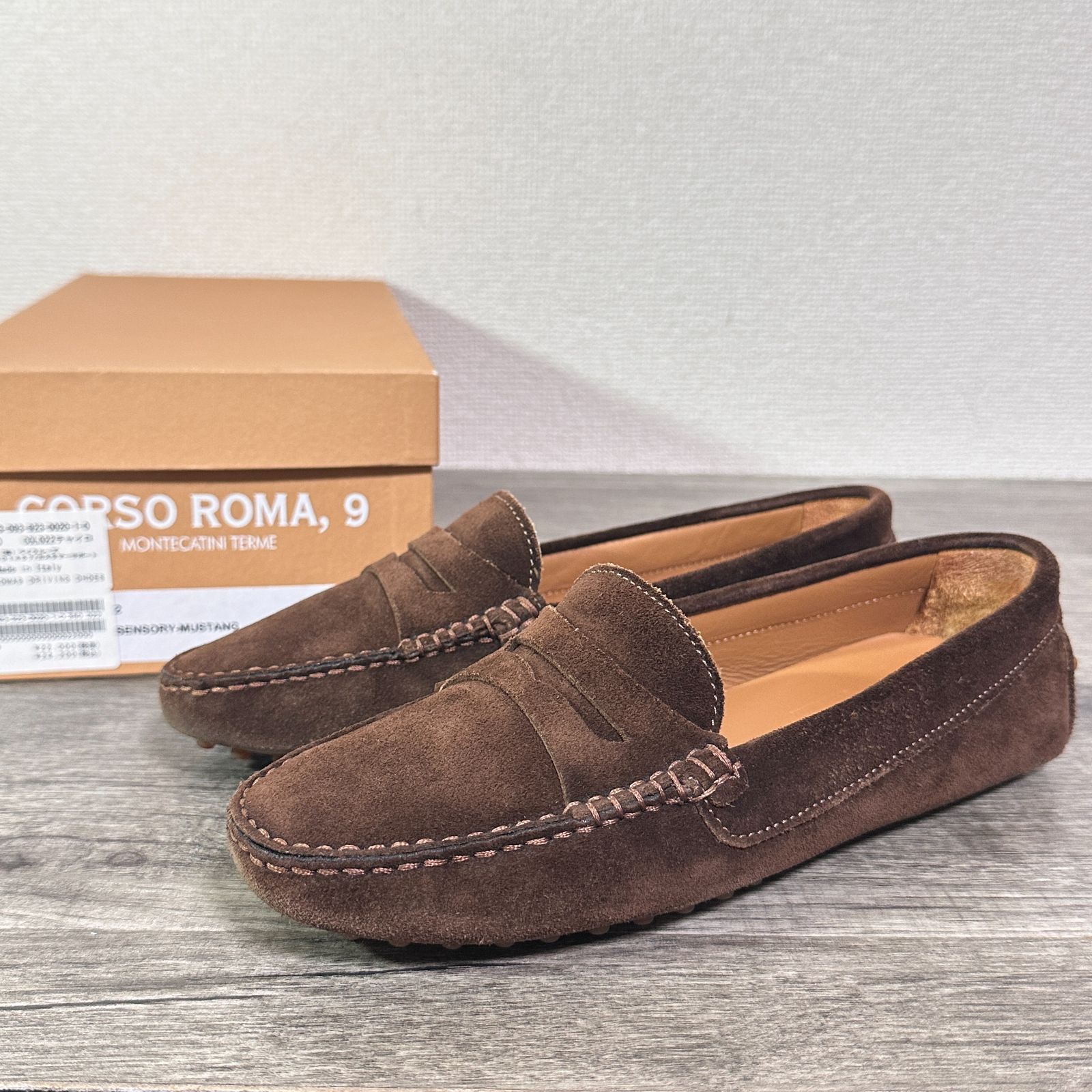 箱付 plage 23SS イタリア製 CORSO ROMA 9 ドライビングシューズ 