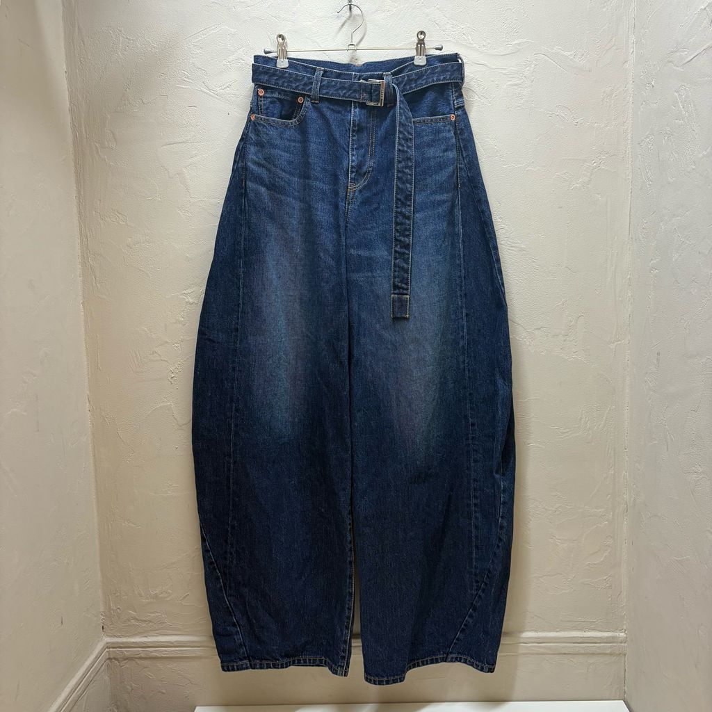 sacai サカイ 26SS DENIM PANTS ワイドデニム 26-08316 ブルー系 size:1【代官山B02】