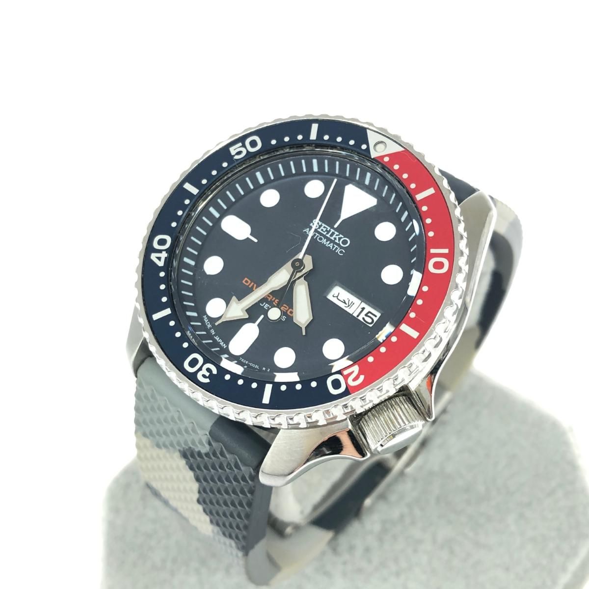 SEIKO セイコー 自動巻き腕時計 ダイバーズ200M/ペプシ/アラビア文字 