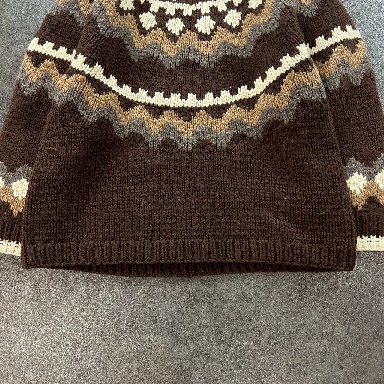 17AW 6 BEAUTY&YOUTH UNITED ARROWS NORDIC KNIT PULLOVER ロク